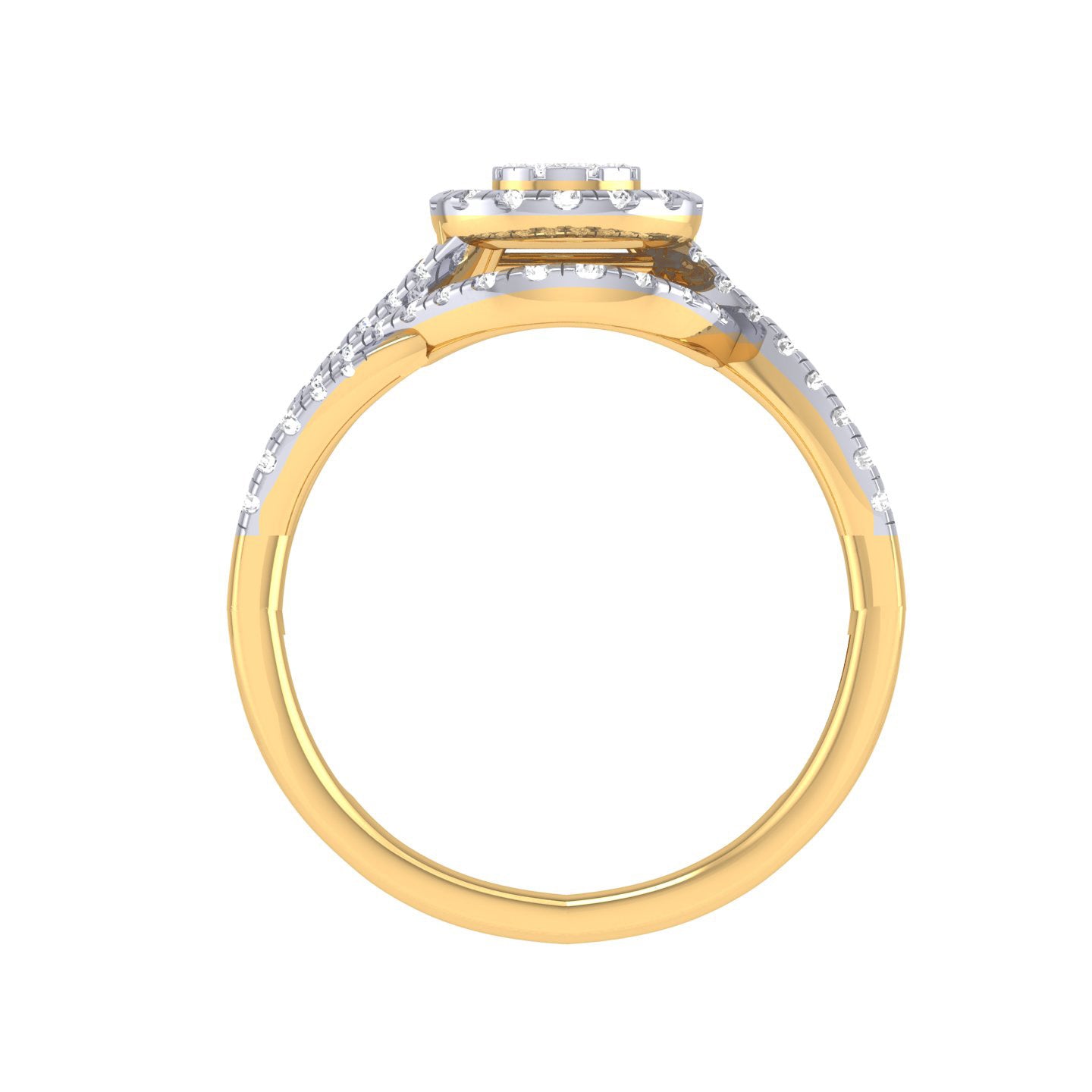 Yellow Gold Plated Sterling Silver Ring