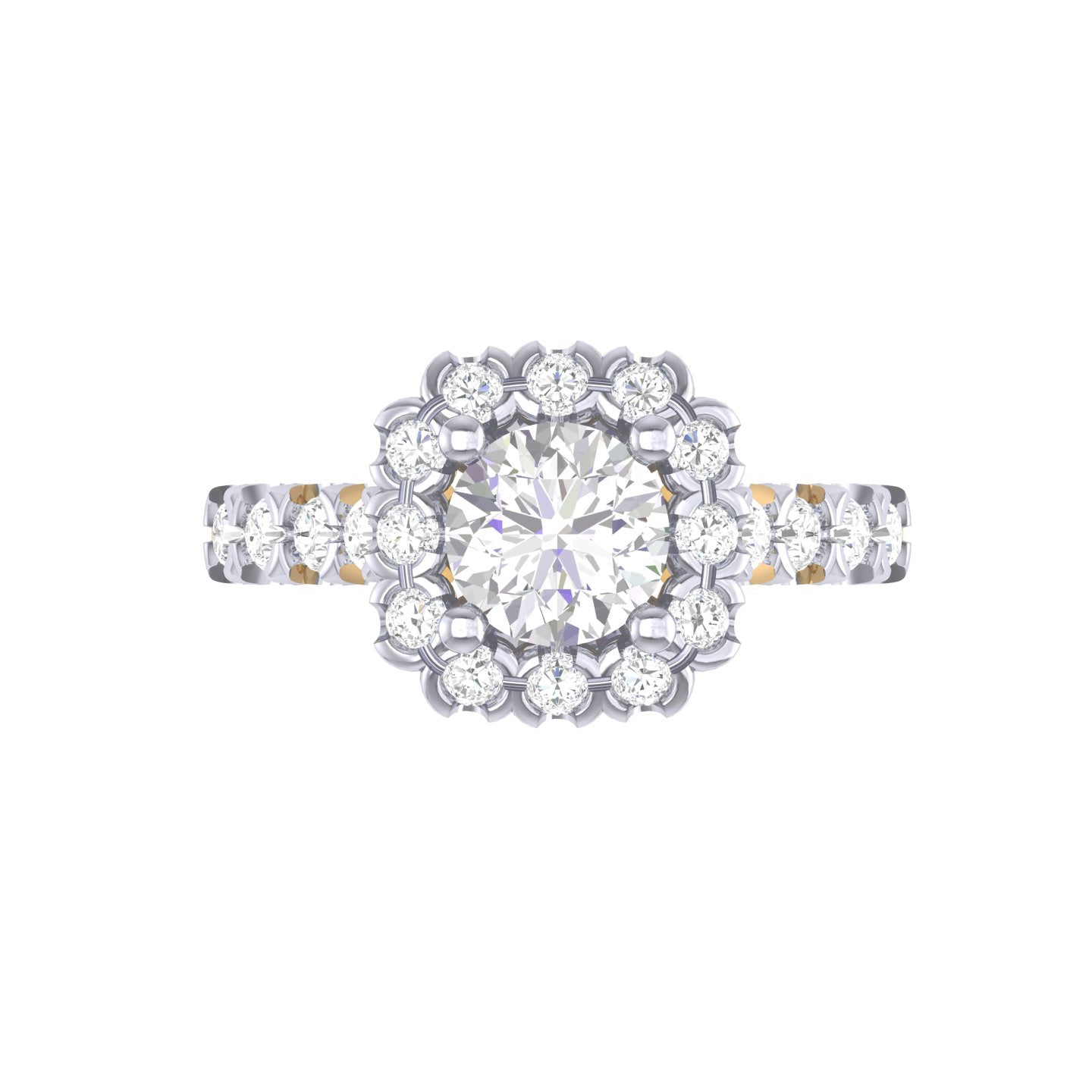 Yellow Gold Plated Sterling Silver Ring