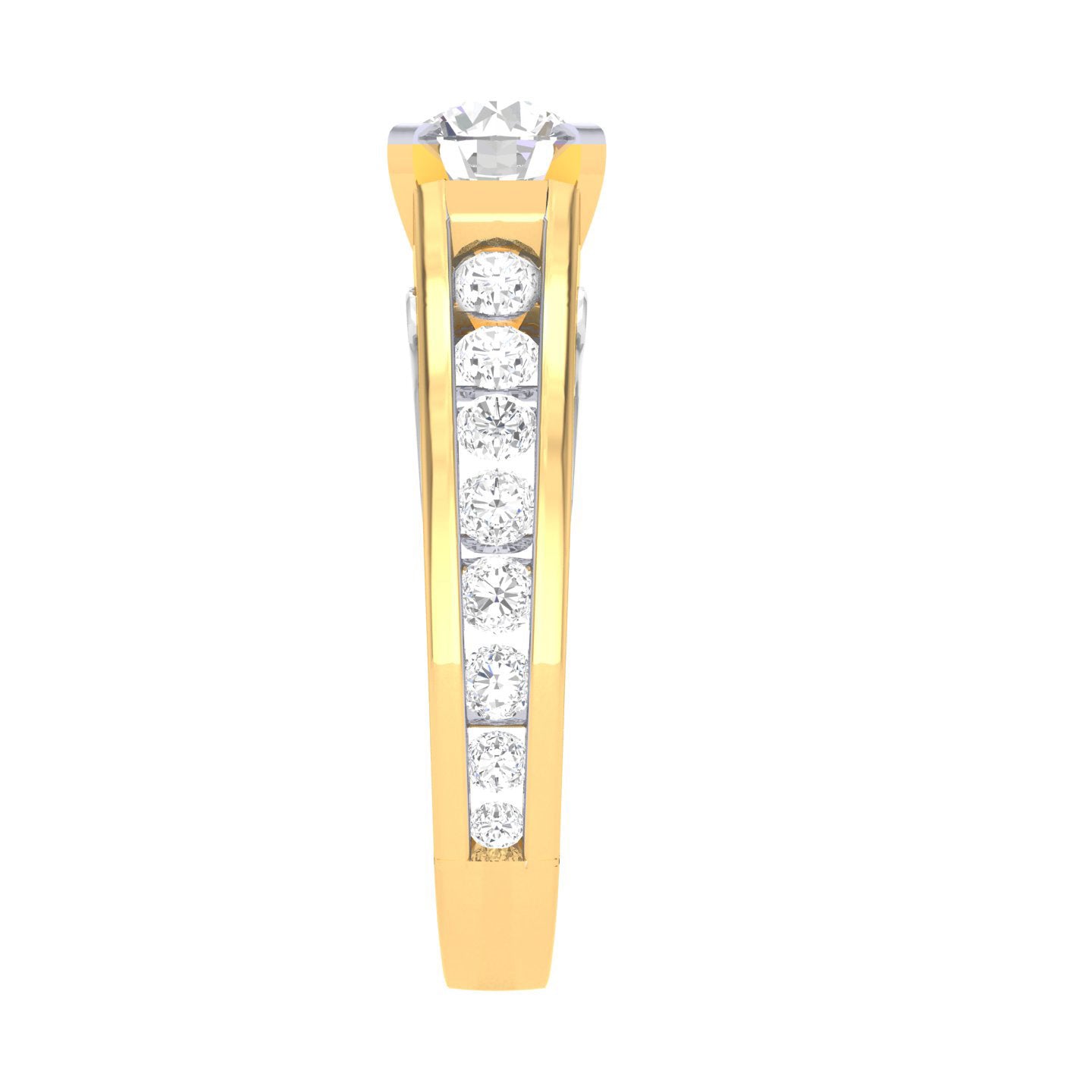 Yellow Gold Plated Sterling Silver Ring