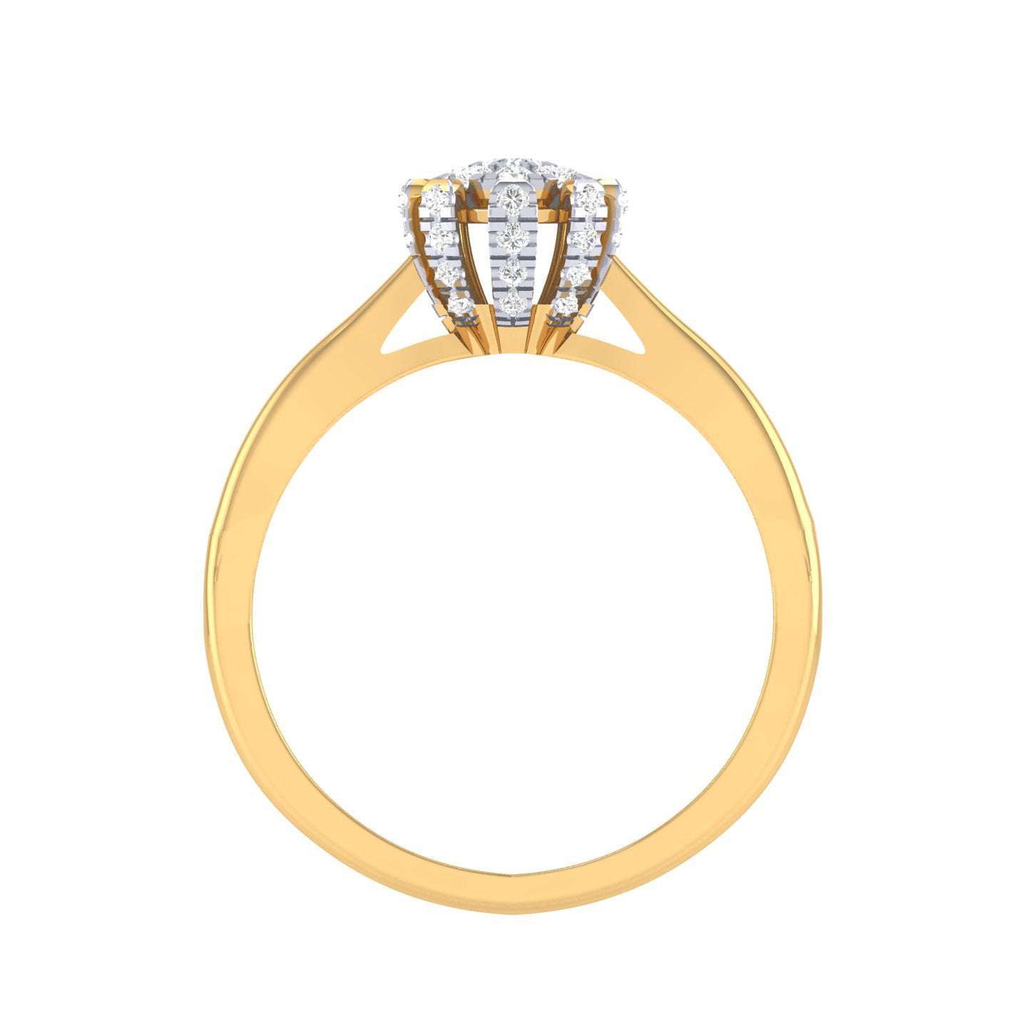 Yellow Gold Plated Sterling Silver Ring