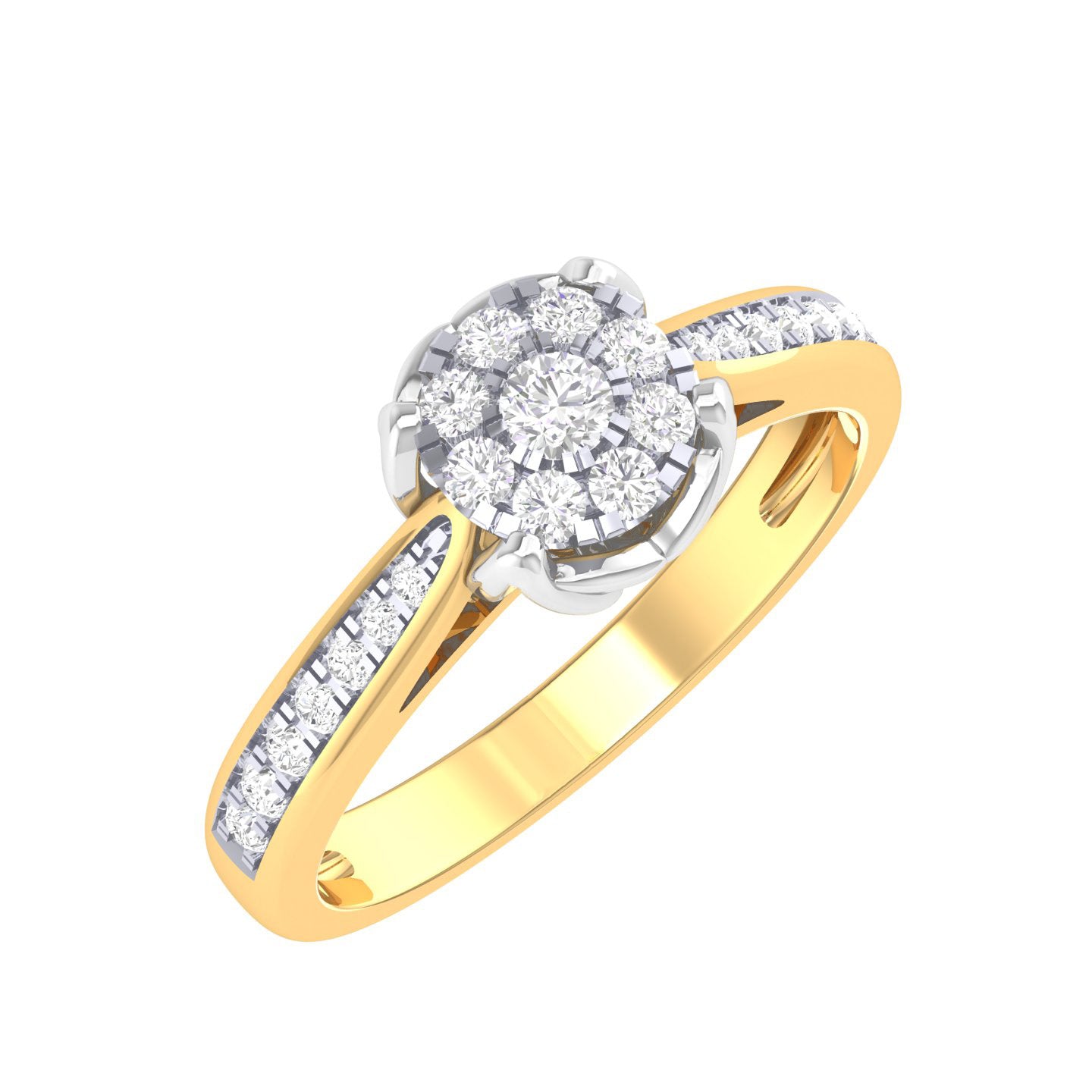 Yellow Gold Plated Sterling Silver Ring