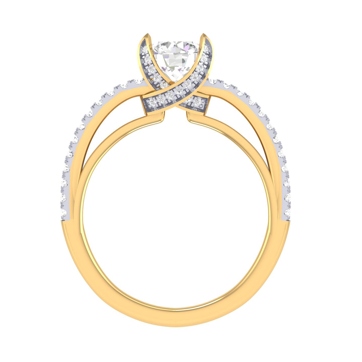 Yellow Gold Plated Sterling Silver Ring