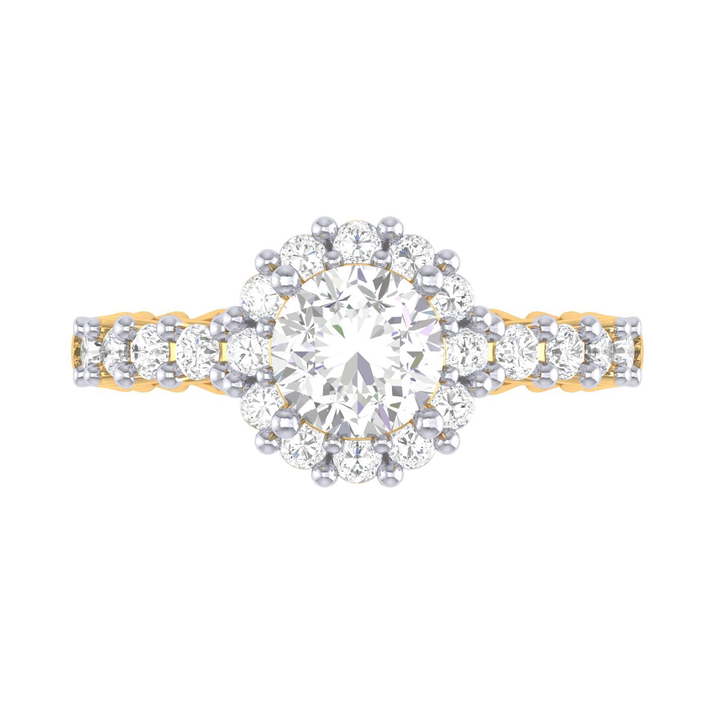 Yellow Gold Plated Sterling Silver Ring