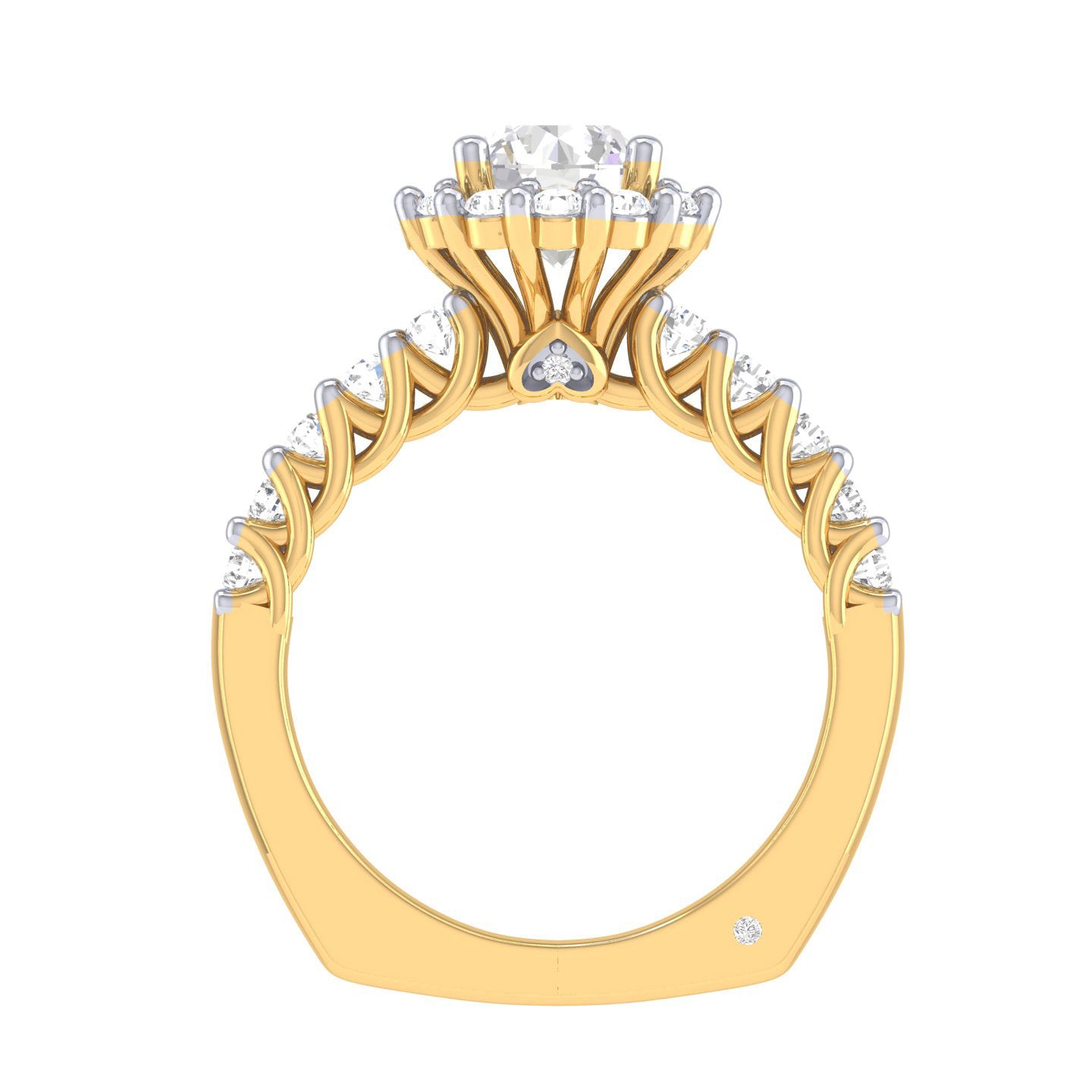 Yellow Gold Plated Sterling Silver Ring