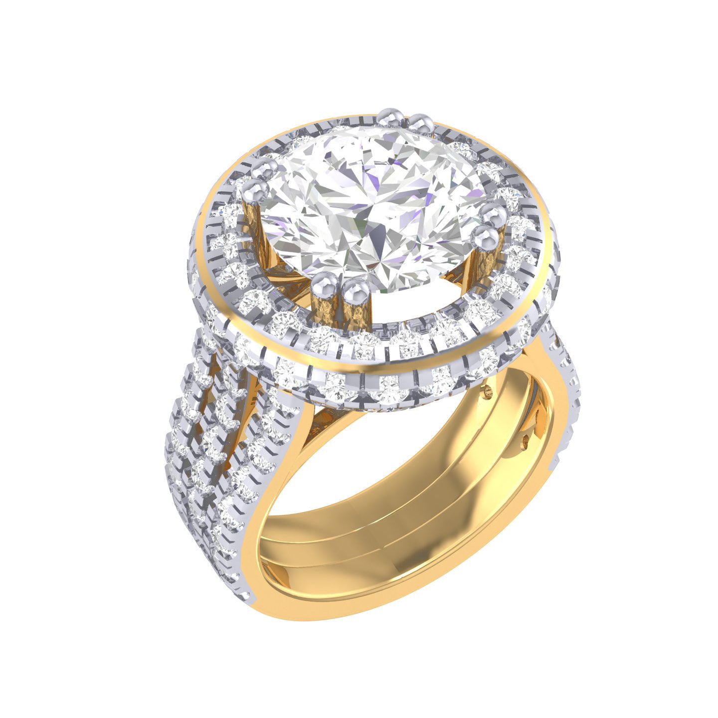 Yellow Gold Plated Sterling Silver Ring