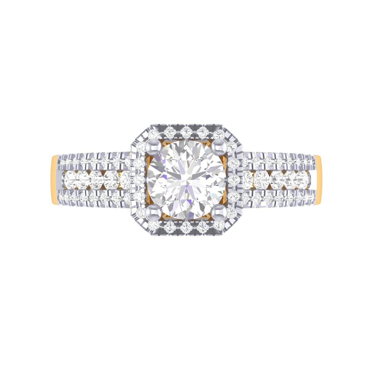 Yellow Gold Plated Sterling Silver Ring