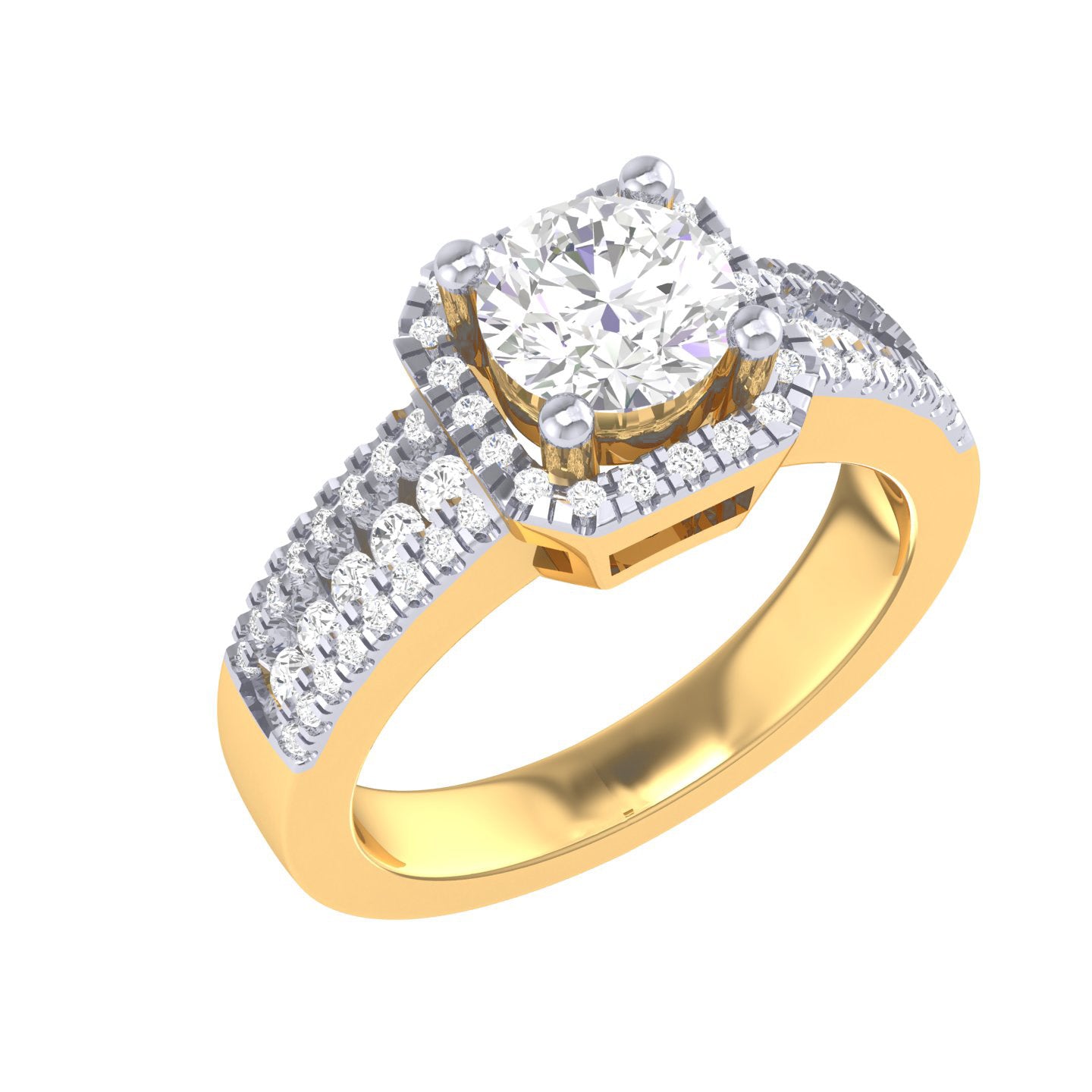 Yellow Gold Plated Sterling Silver Ring