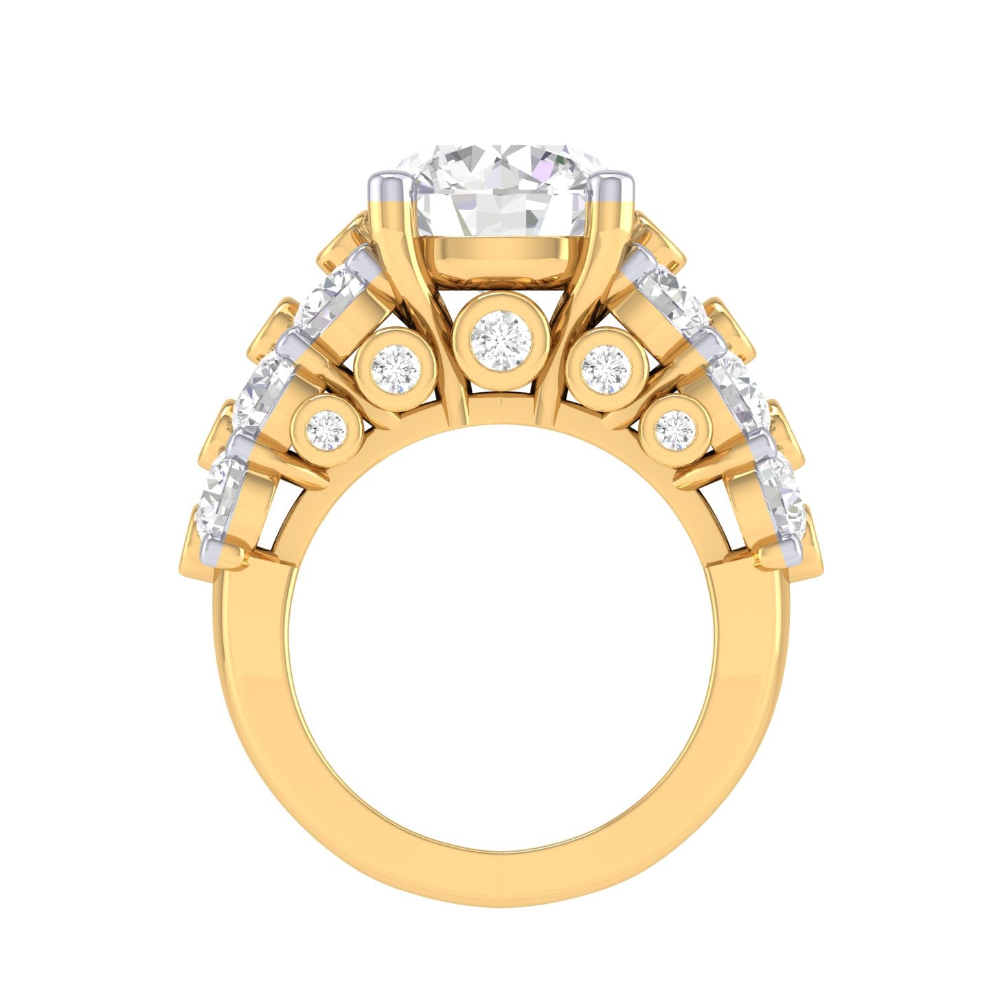 Yellow Gold Plated Sterling Silver Ring