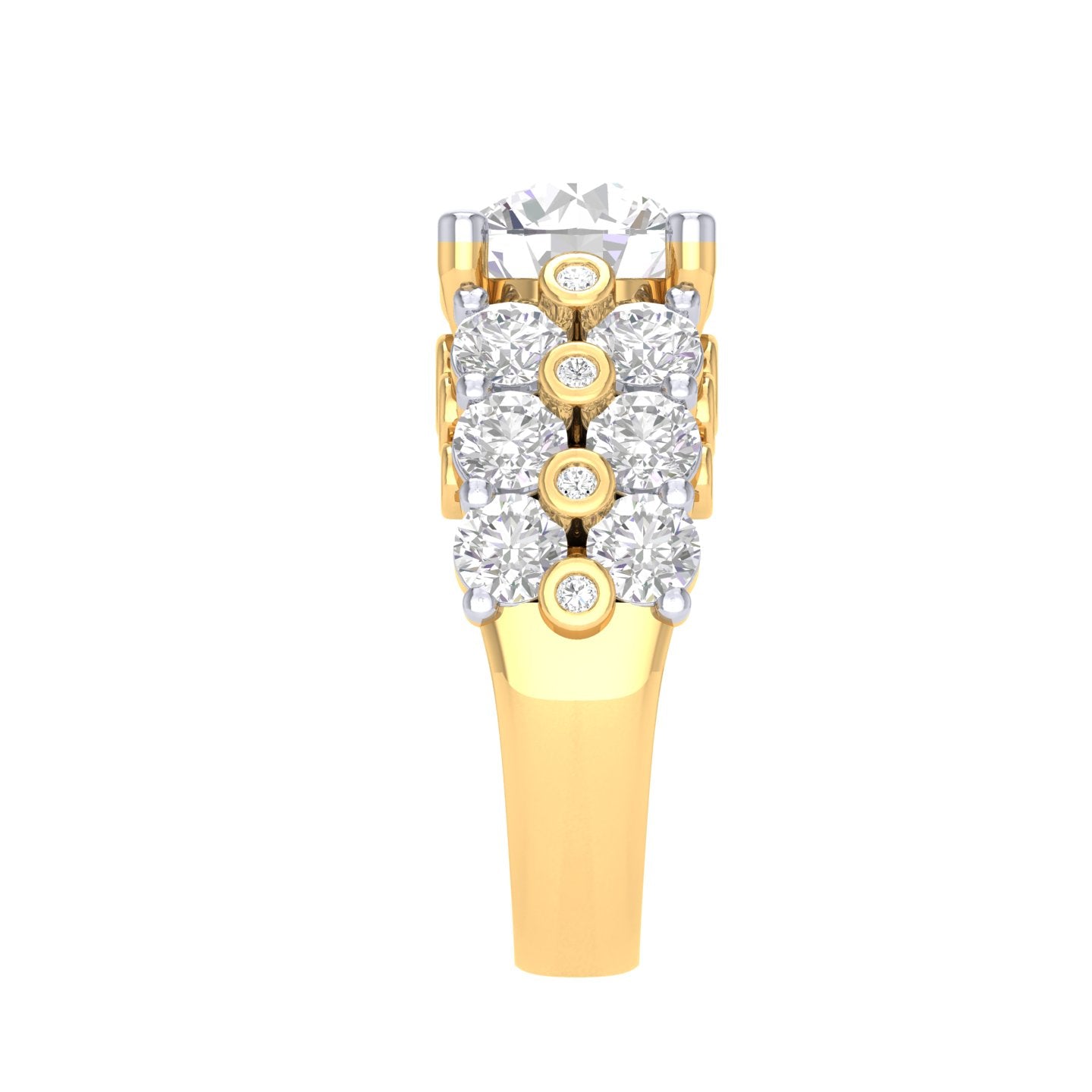 Yellow Gold Plated Sterling Silver Ring