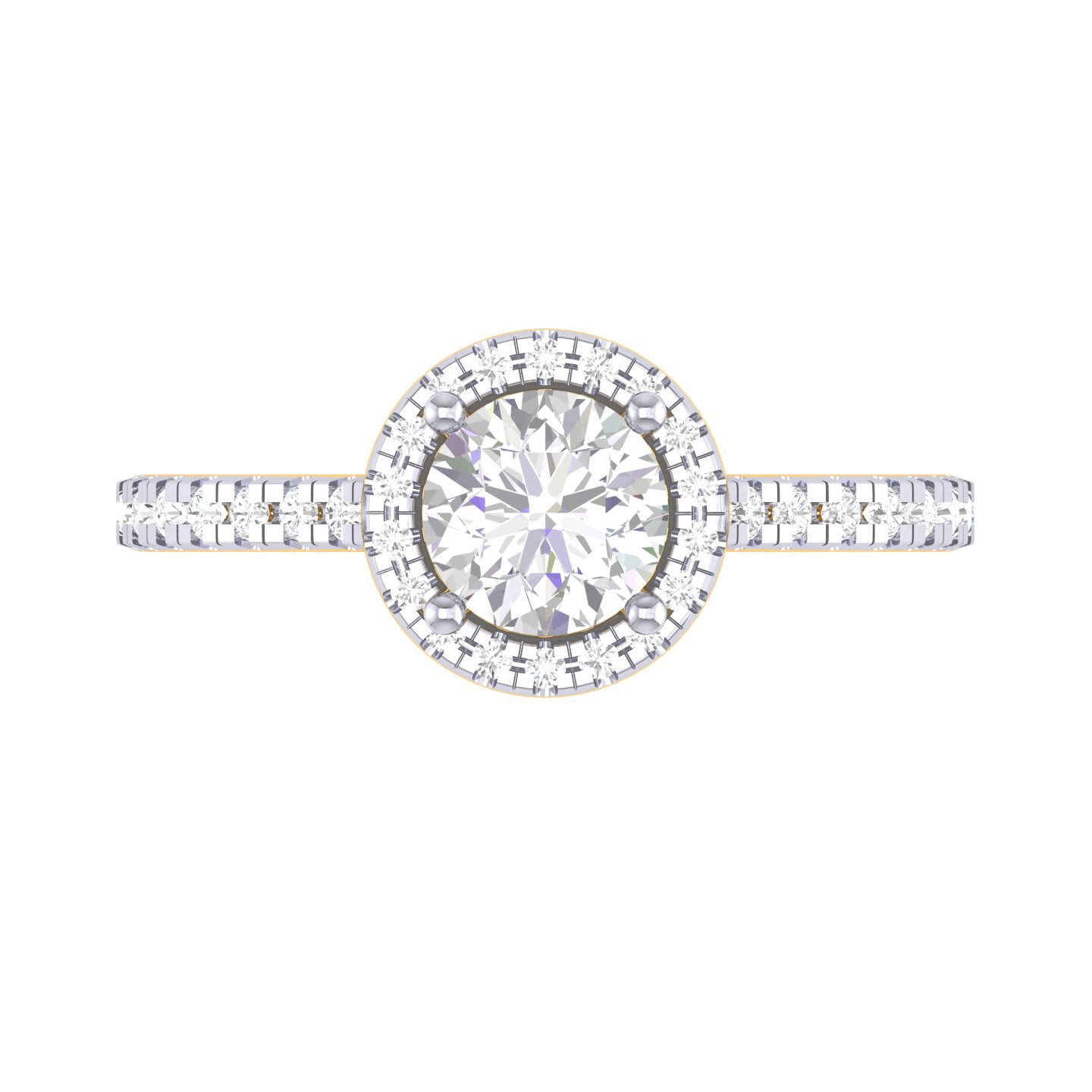 Yellow Gold Plated Sterling Silver Ring