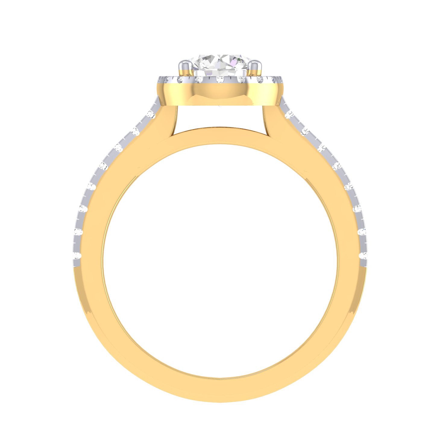 Yellow Gold Plated Sterling Silver Ring