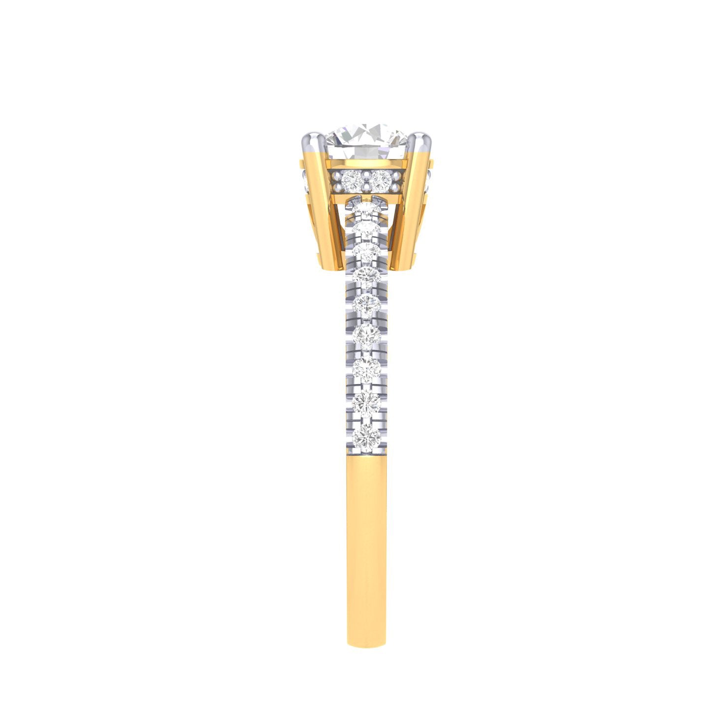 Yellow Gold Plated Sterling Silver Ring