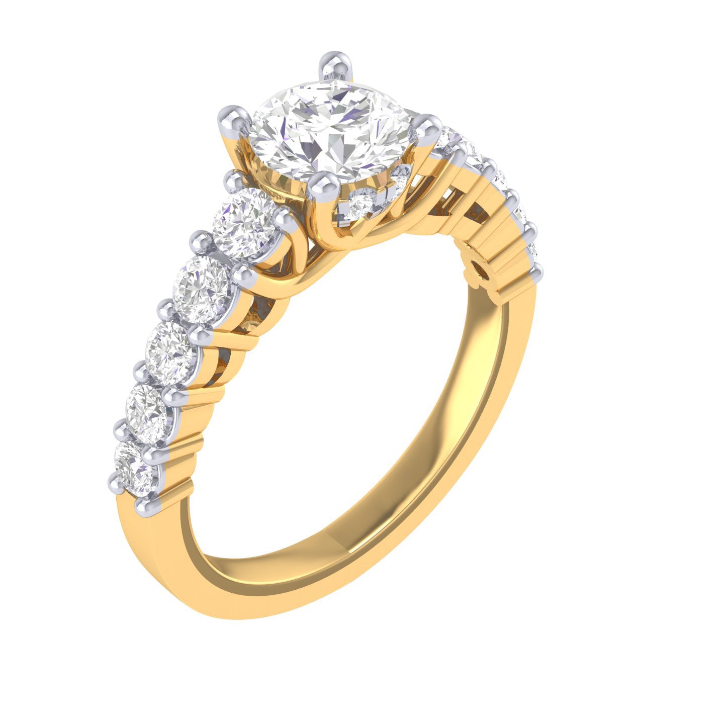 Yellow Gold Plated Sterling Silver Ring