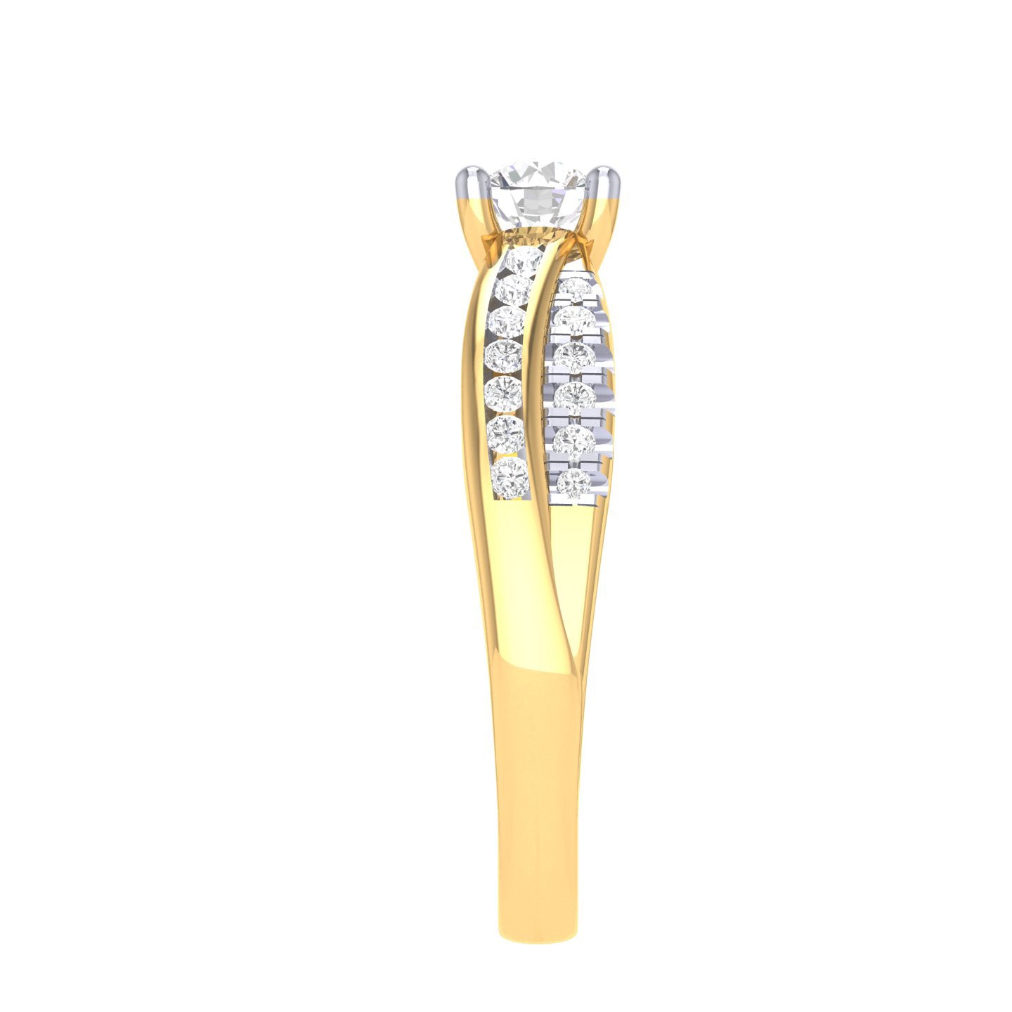 Yellow Gold Plated Sterling Silver Ring