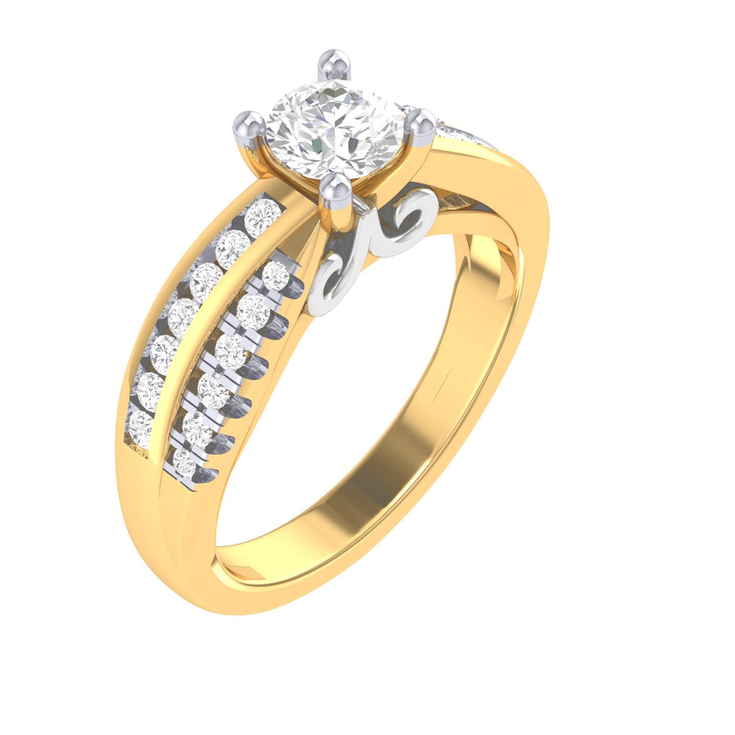 Yellow Gold Plated Sterling Silver Ring