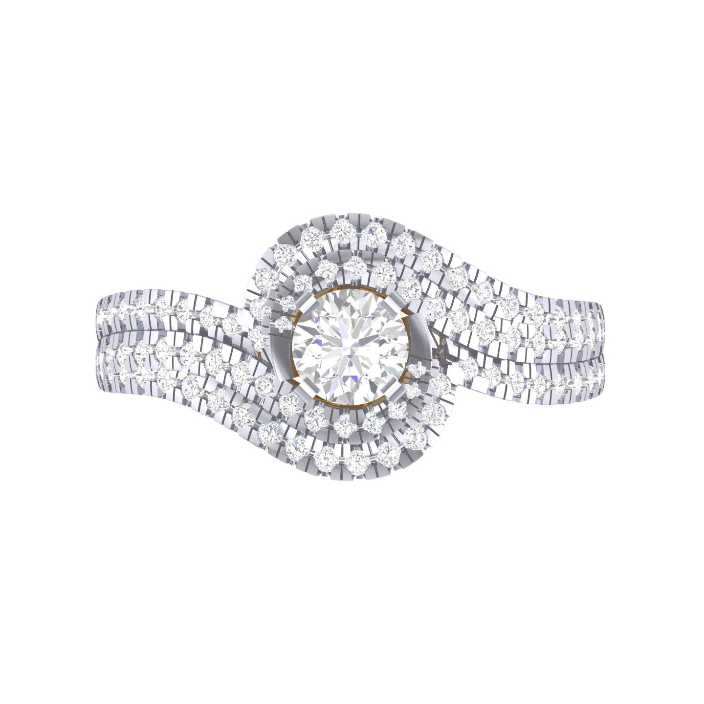 Yellow Gold Plated Sterling Silver Ring