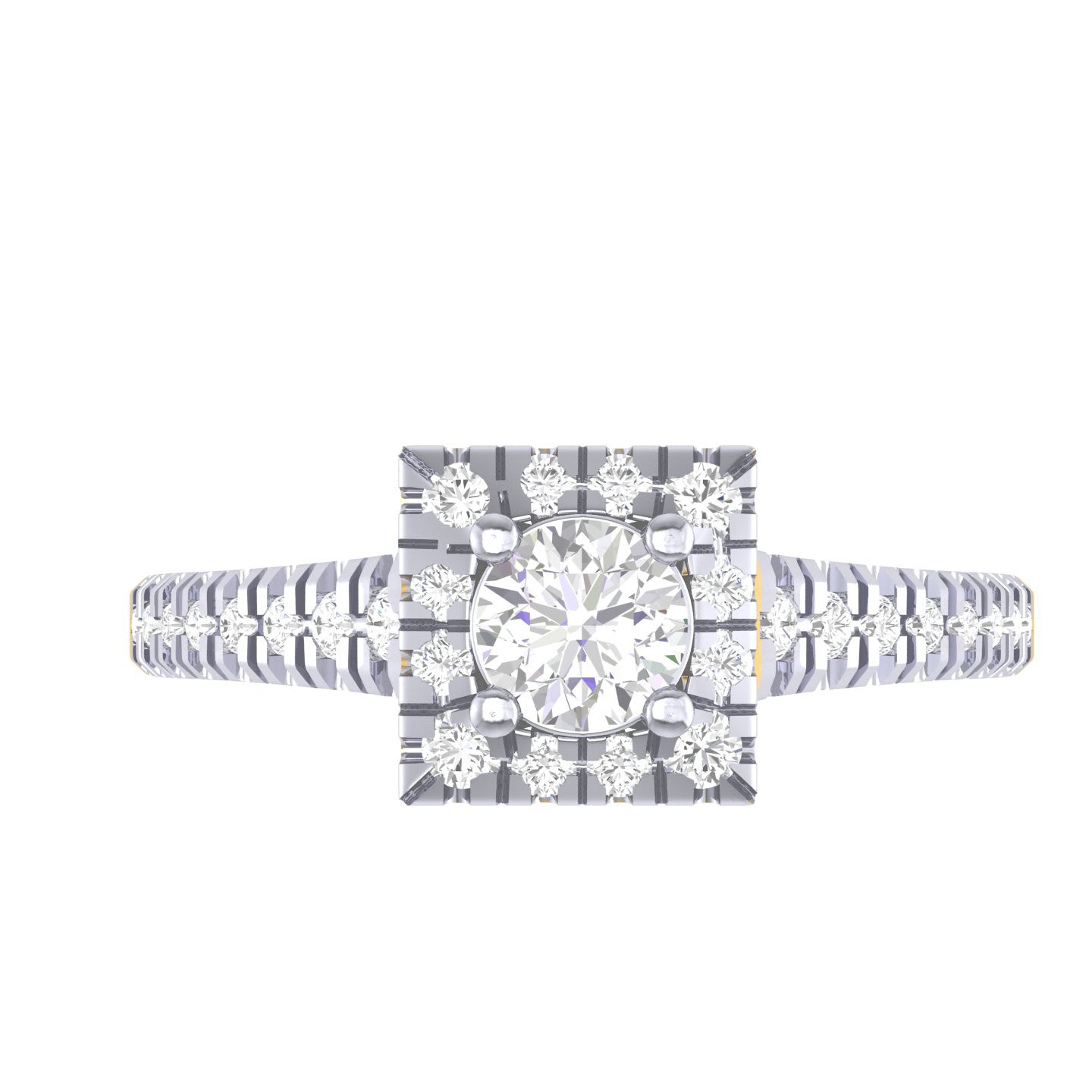 Yellow Gold Plated Sterling Silver Ring