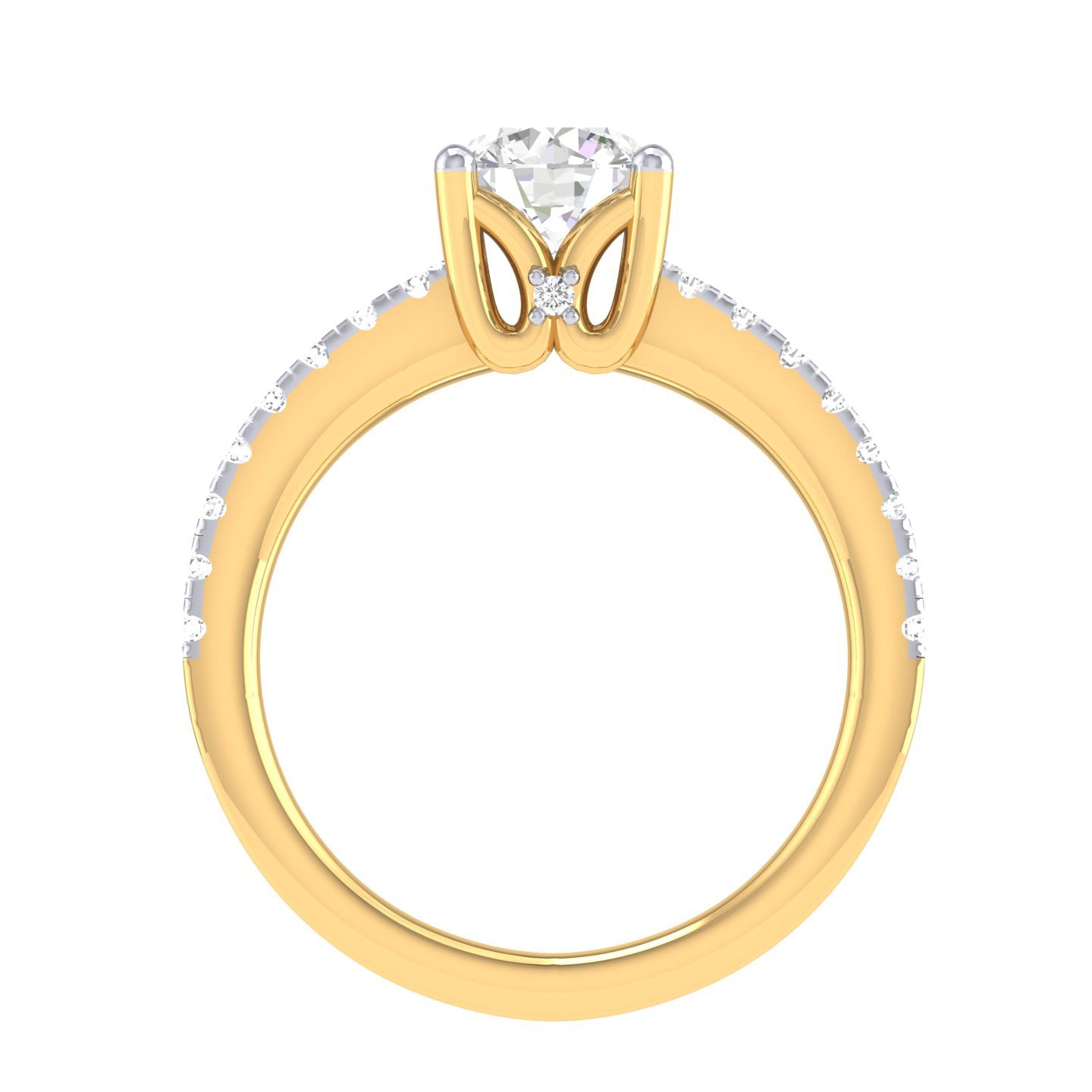 Yellow Gold Plated Sterling Silver Ring