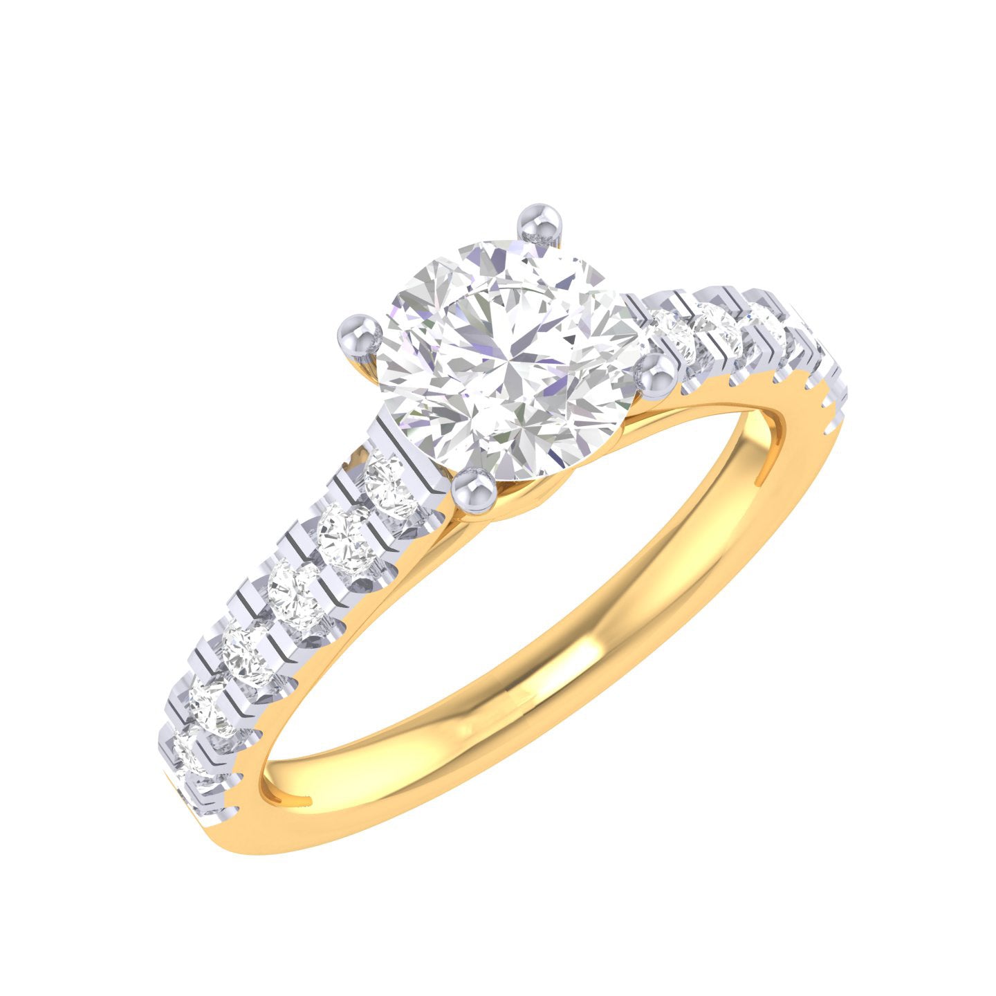 Yellow Gold Plated Sterling Silver Ring