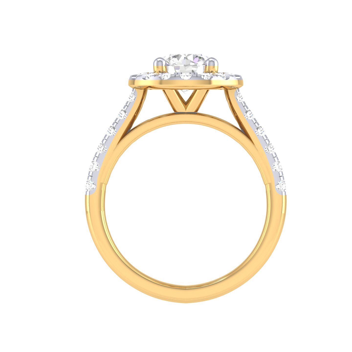 Yellow Gold Plated Sterling Silver Ring