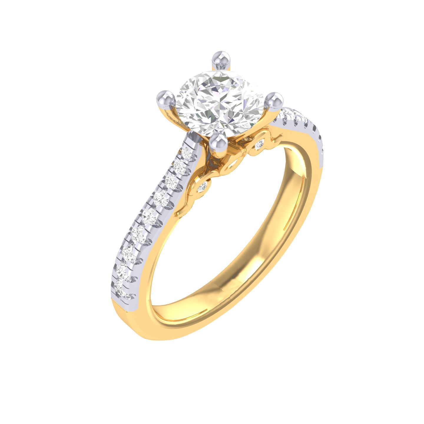Yellow Gold Plated Sterling Silver Ring