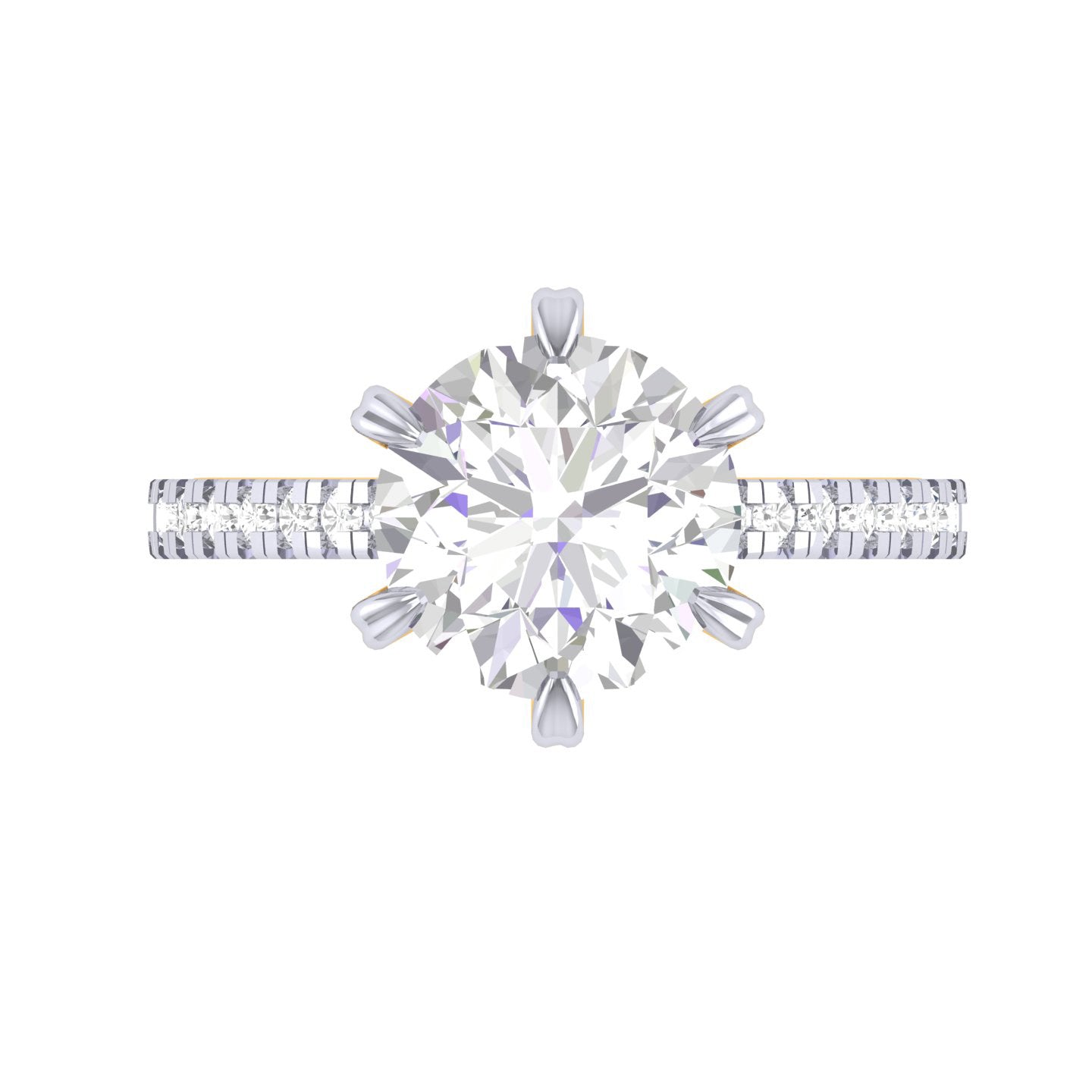 Yellow Gold Plated Sterling Silver Ring