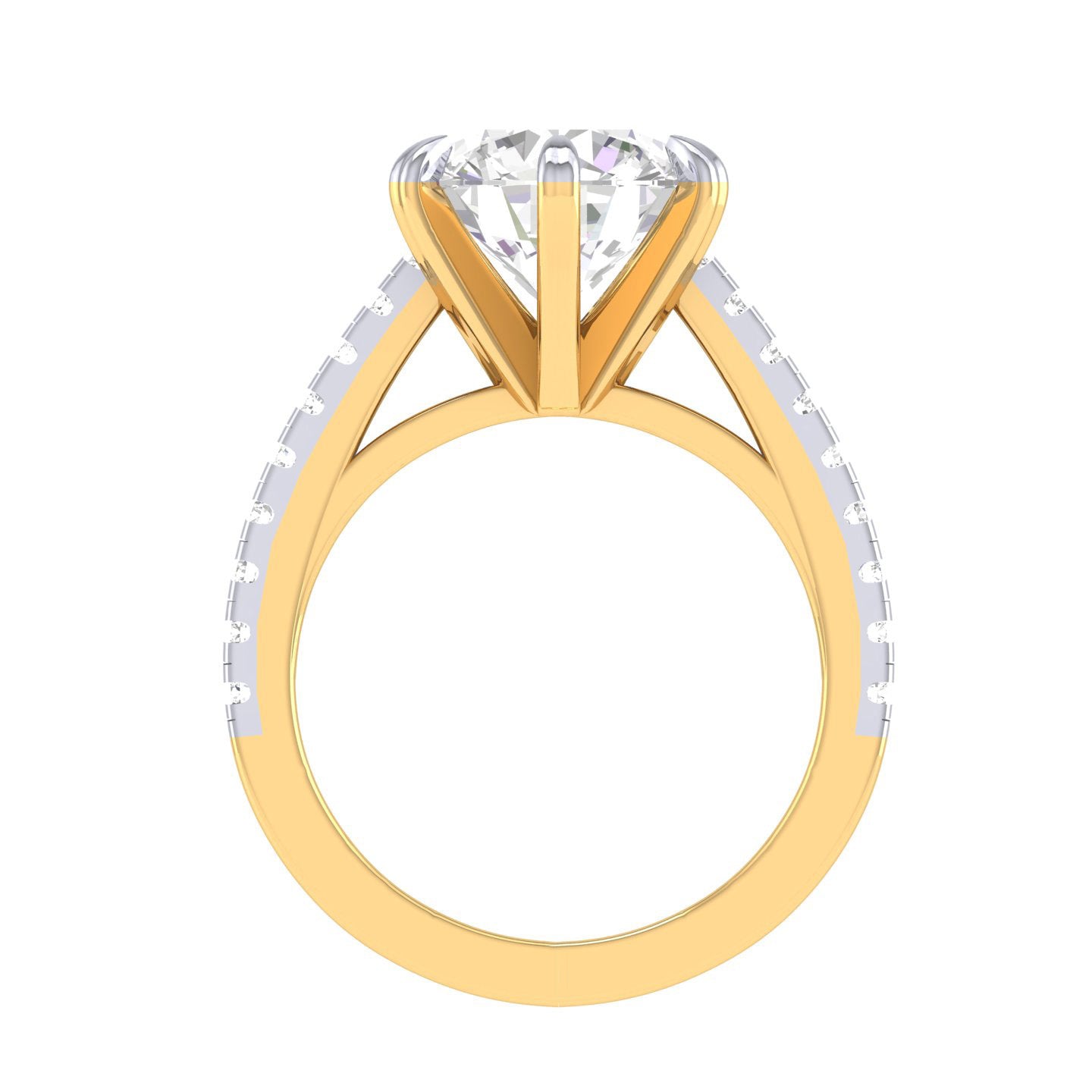 Yellow Gold Plated Sterling Silver Ring