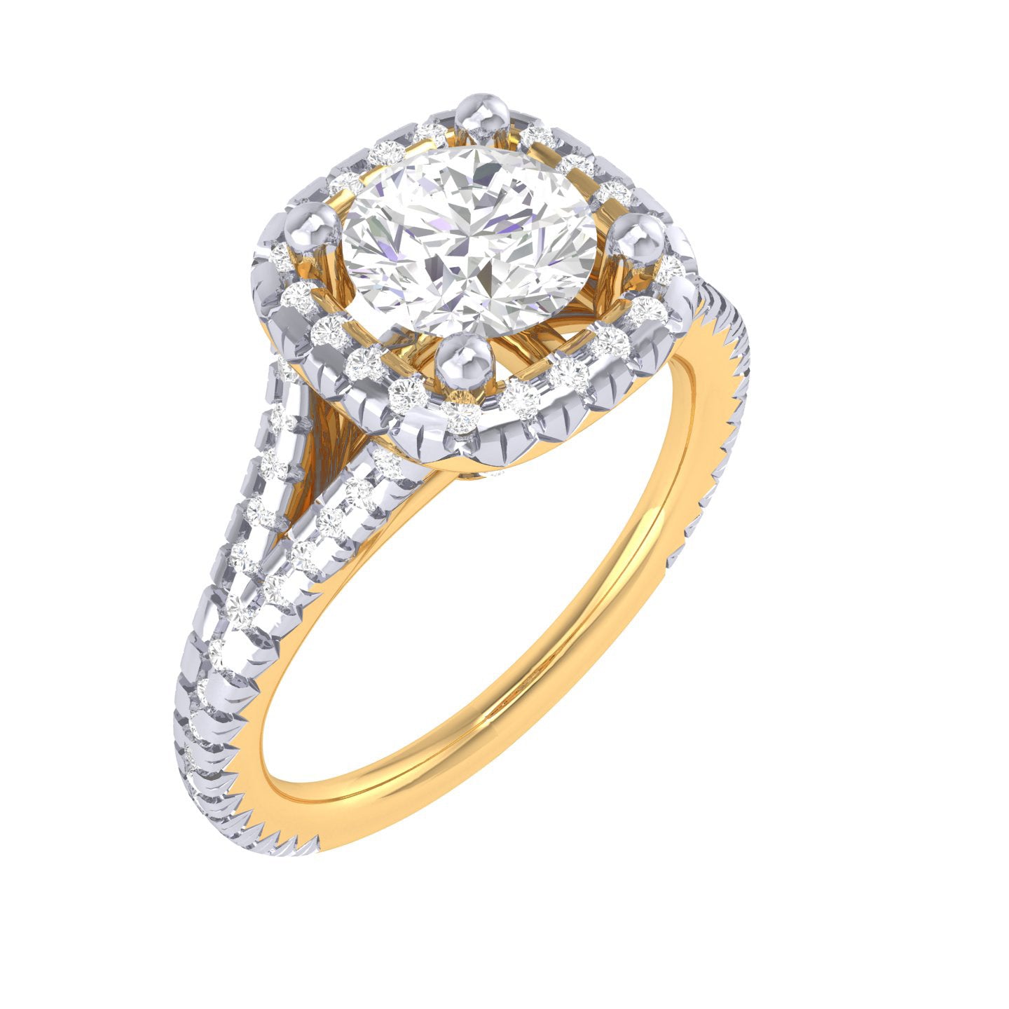 Yellow Gold Plated Sterling Silver Ring