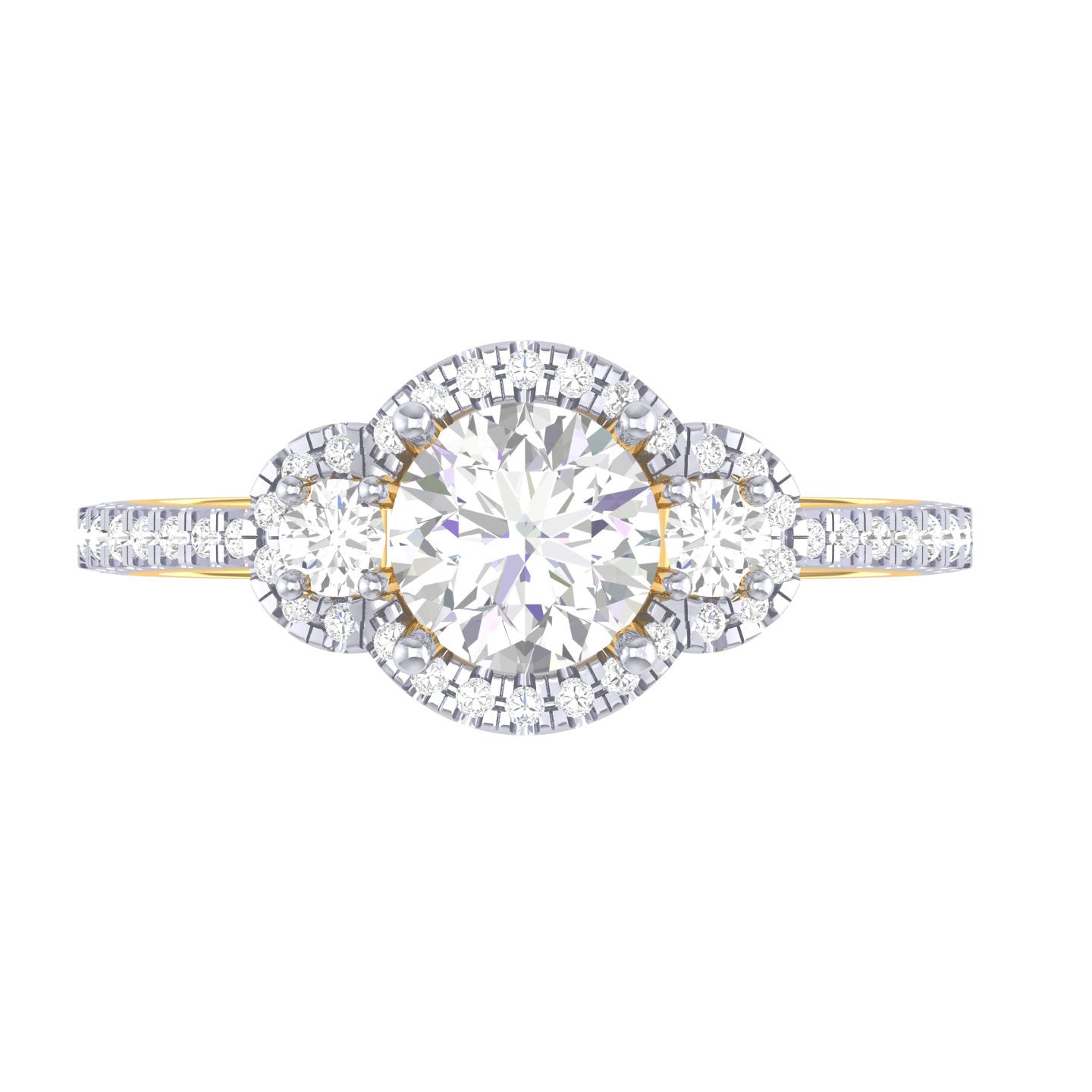 Yellow Gold Plated Sterling Silver Ring