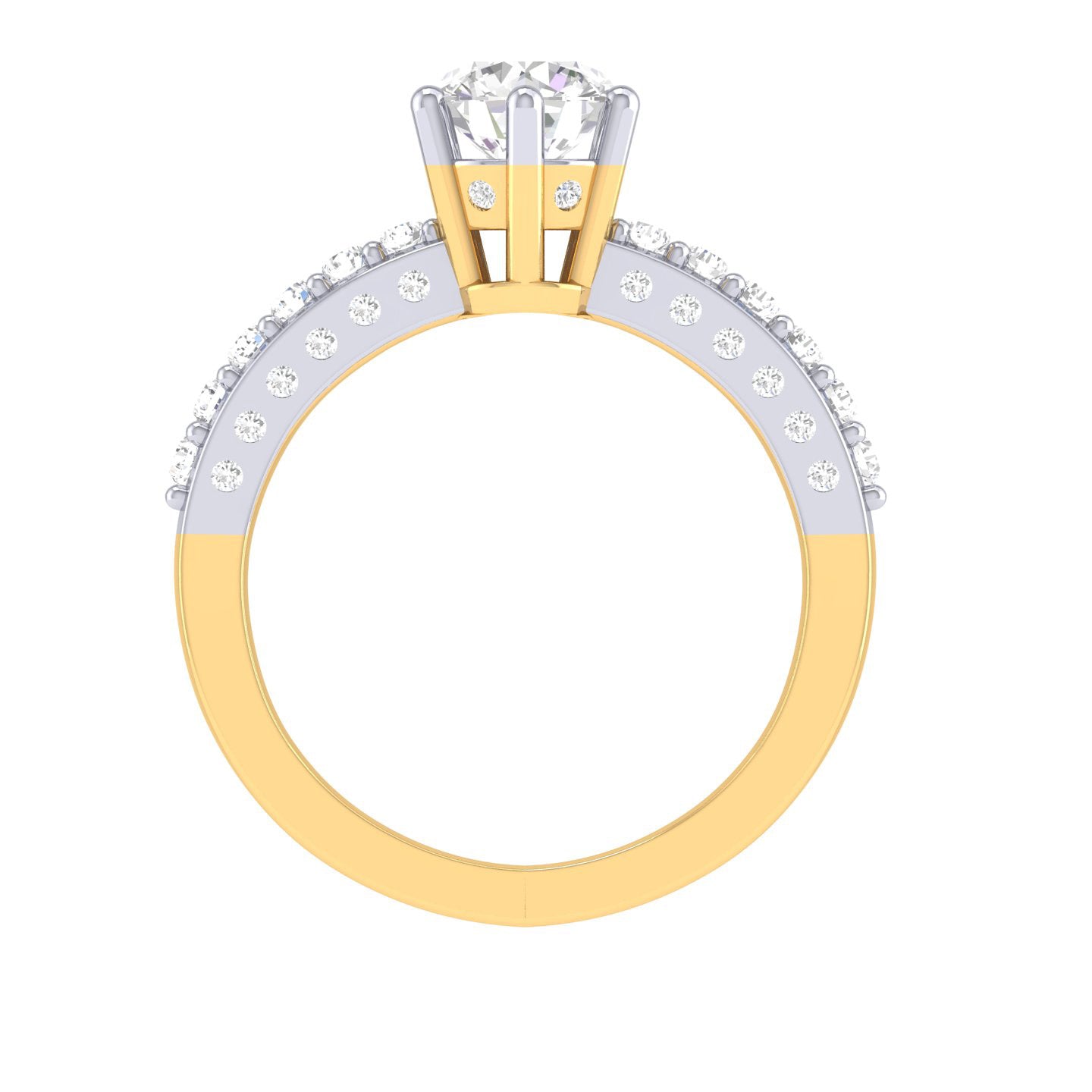 Yellow Gold Plated Sterling Silver Ring