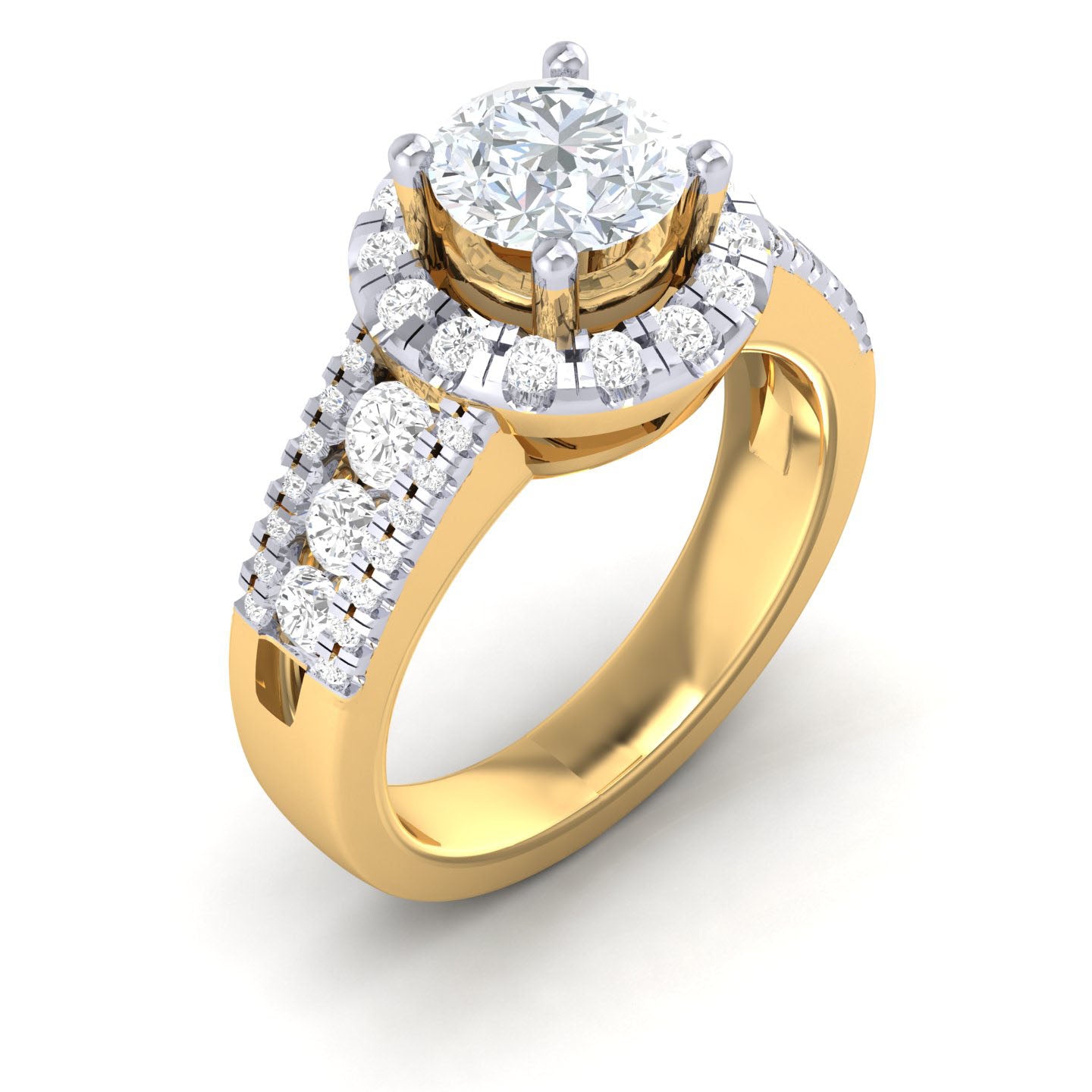 Yellow Gold Plated Sterling Silver Ring