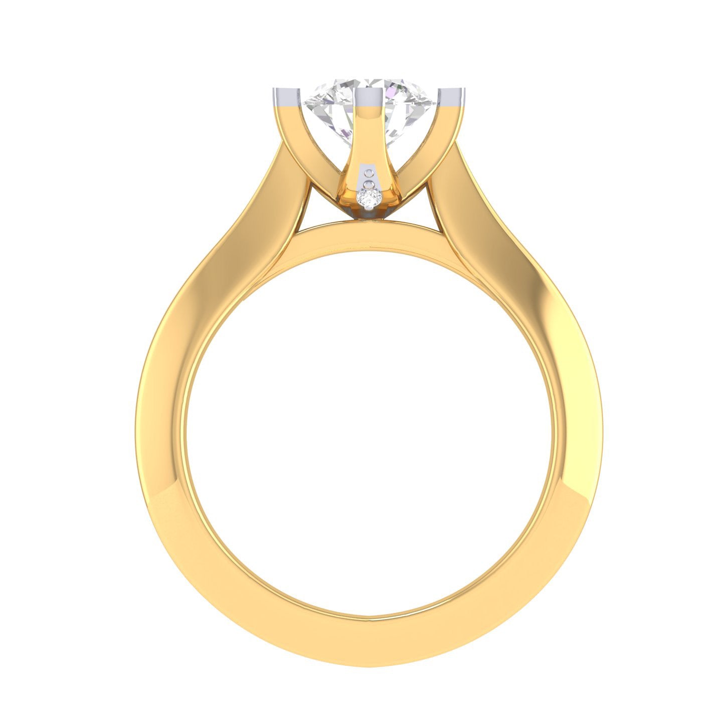 Yellow Gold Plated Sterling Silver Ring