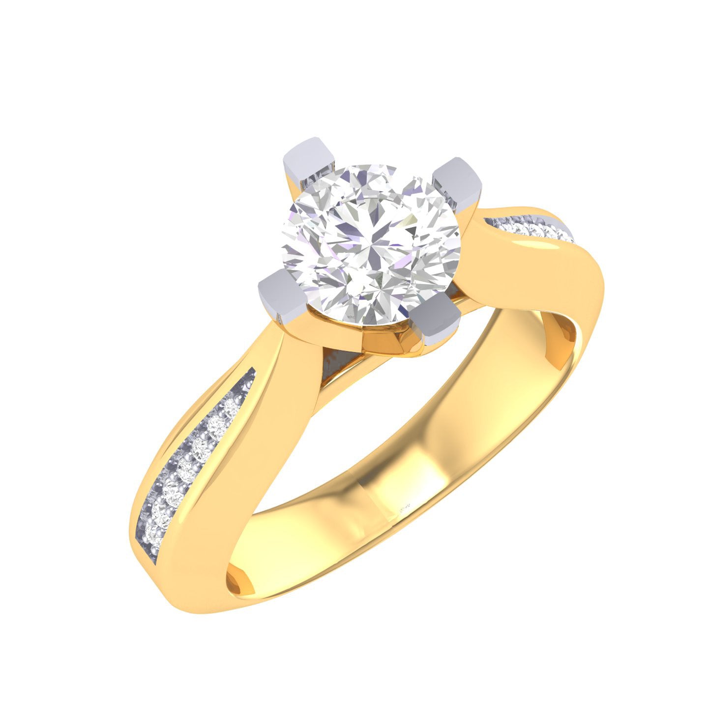 Yellow Gold Plated Sterling Silver Ring