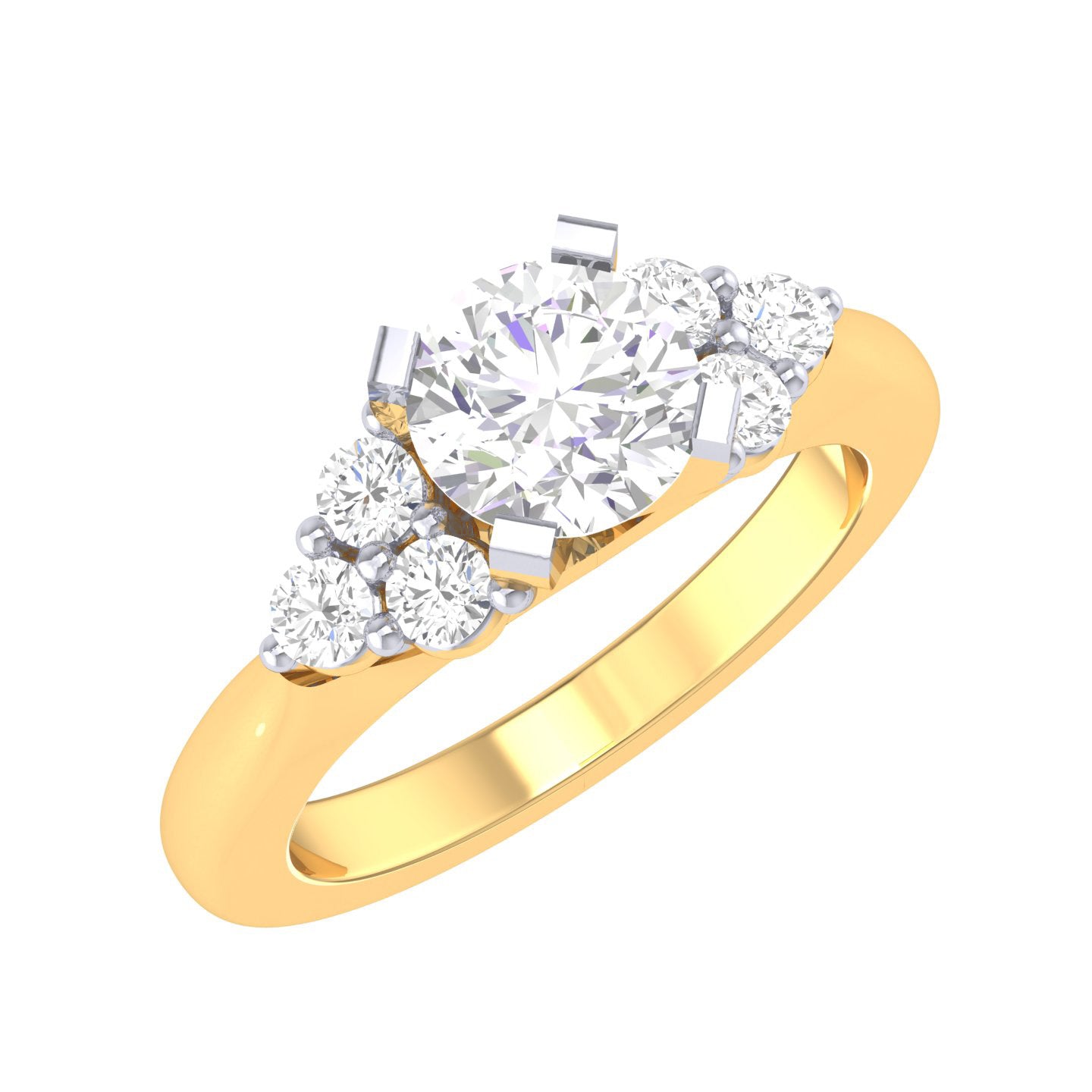 Yellow Gold Plated Sterling Silver Ring