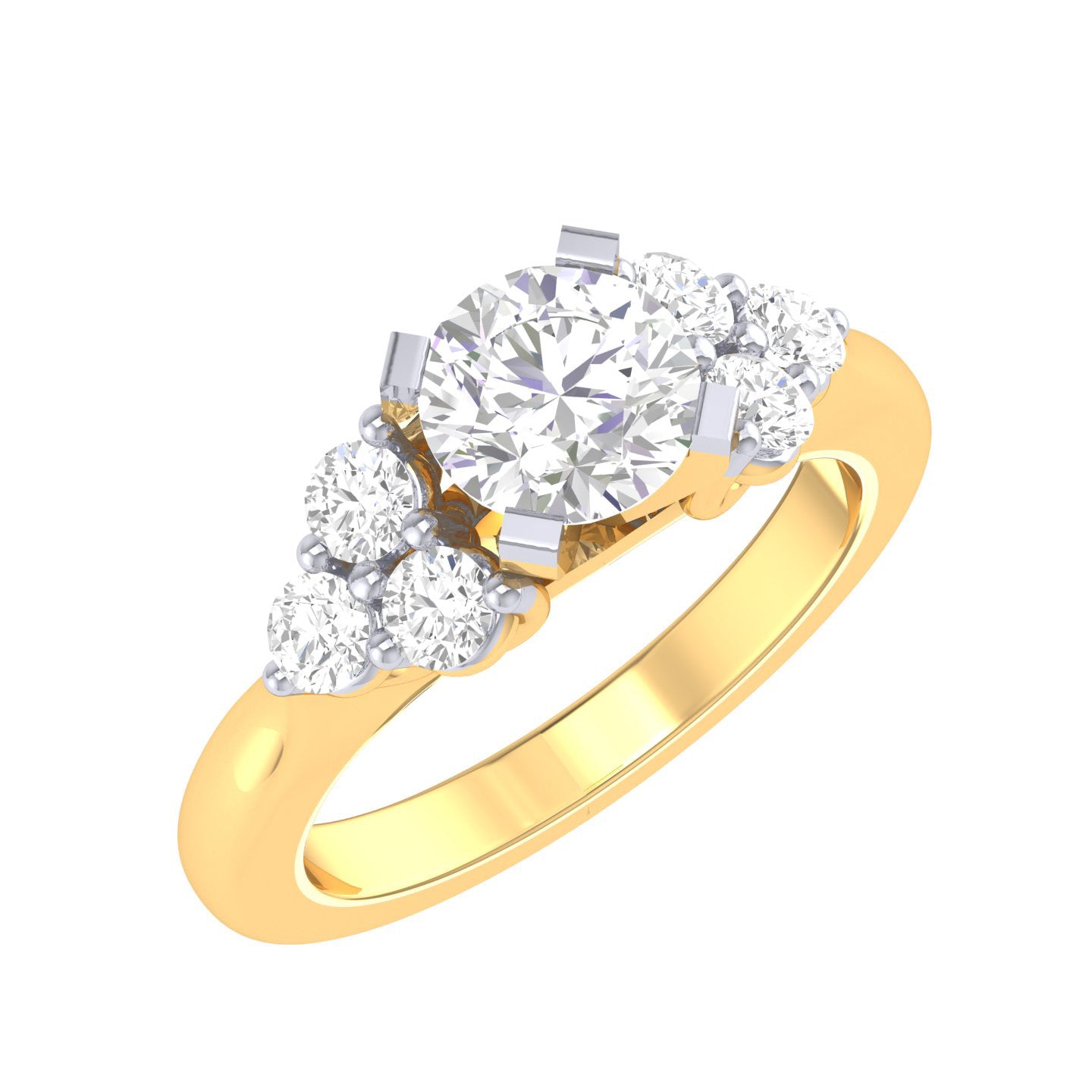 Yellow Gold Plated Sterling Silver Ring
