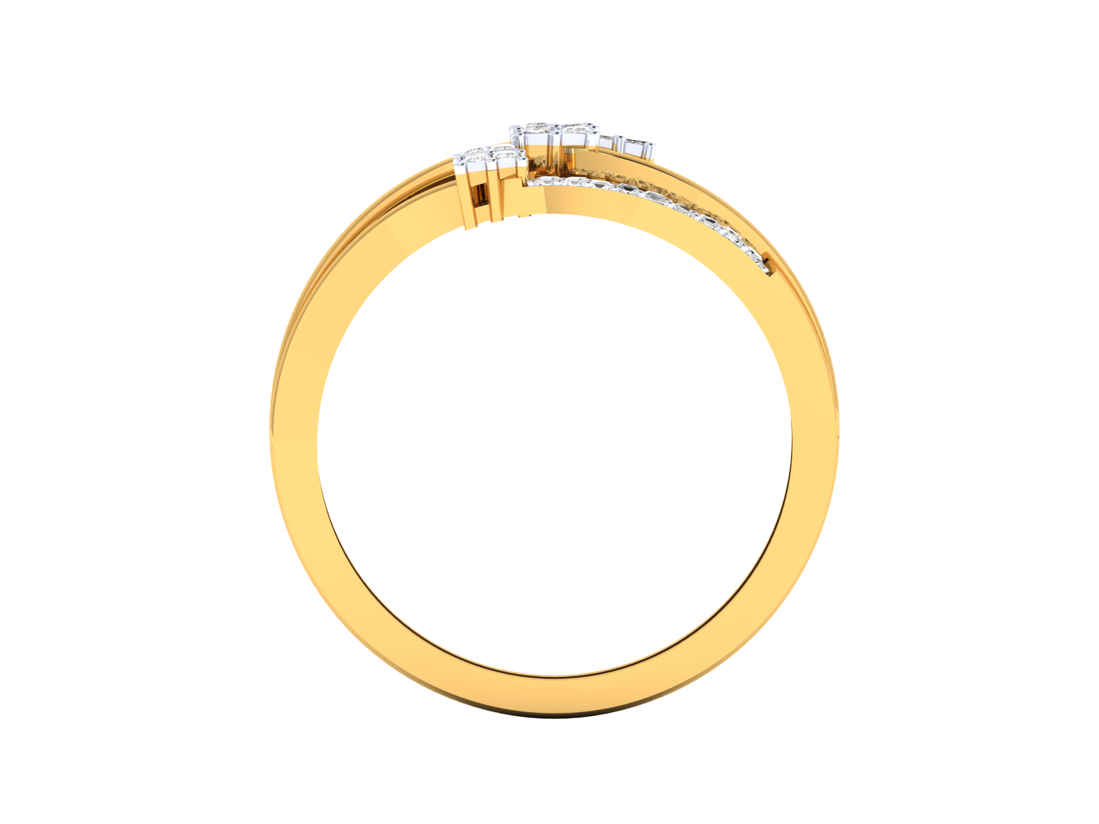 Yellow Gold Plated Sterling Silver Ring