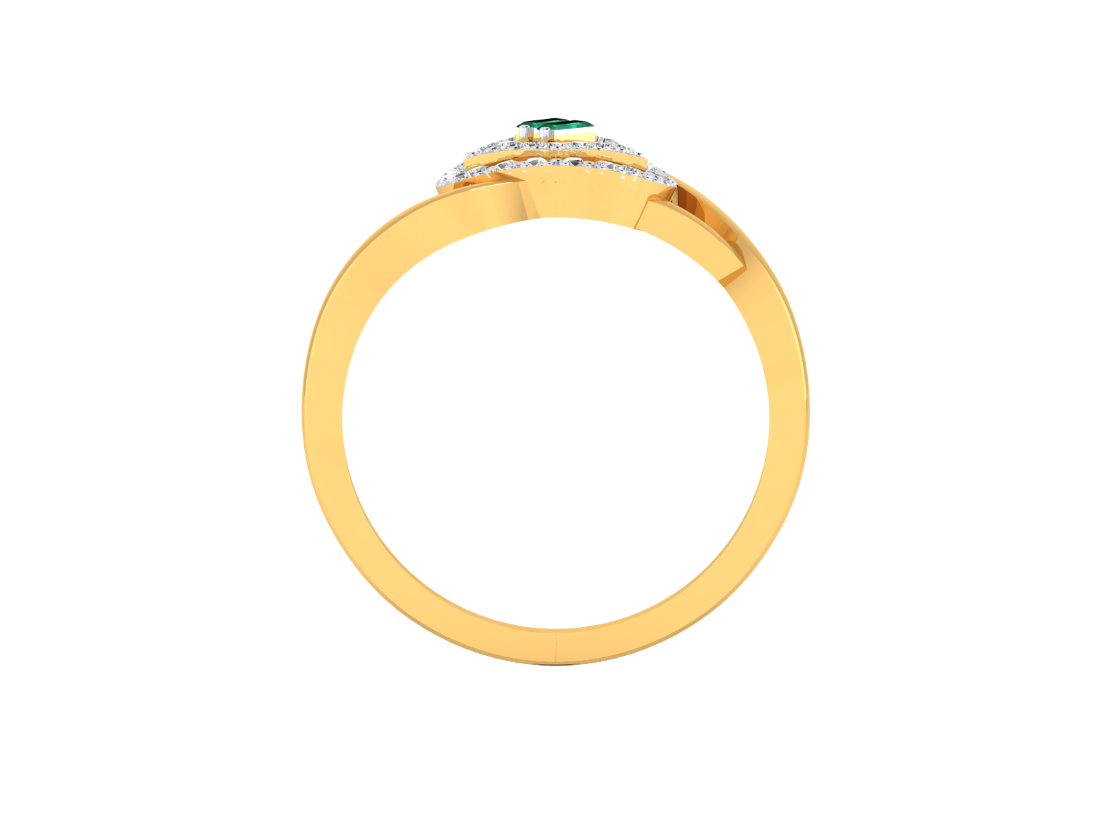 Yellow Gold Plated Sterling Silver Ring