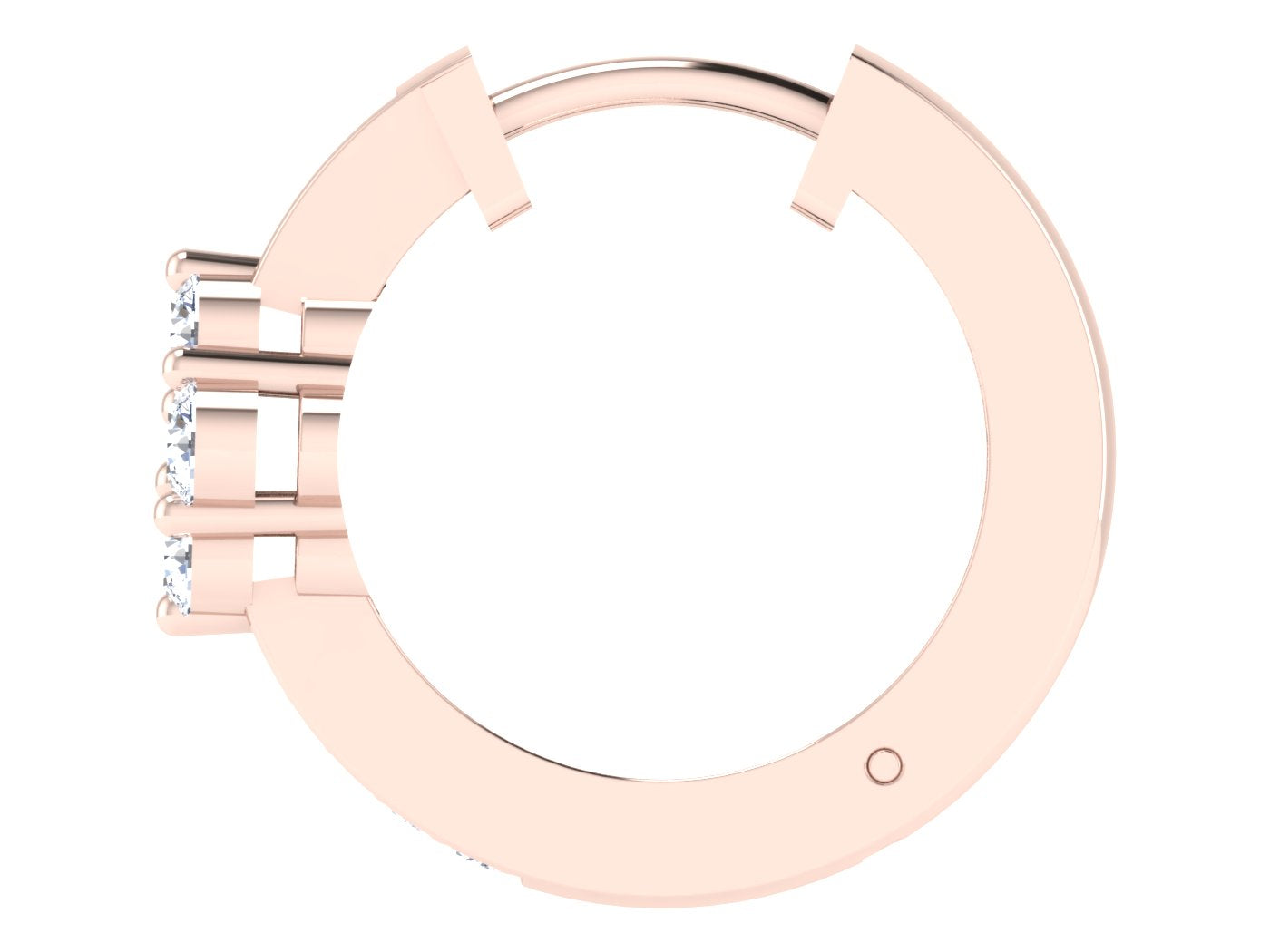 Rose Gold Plated Sterling Silver Earrings