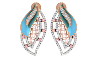 Rose Gold Plated Sterling Silver Earrings