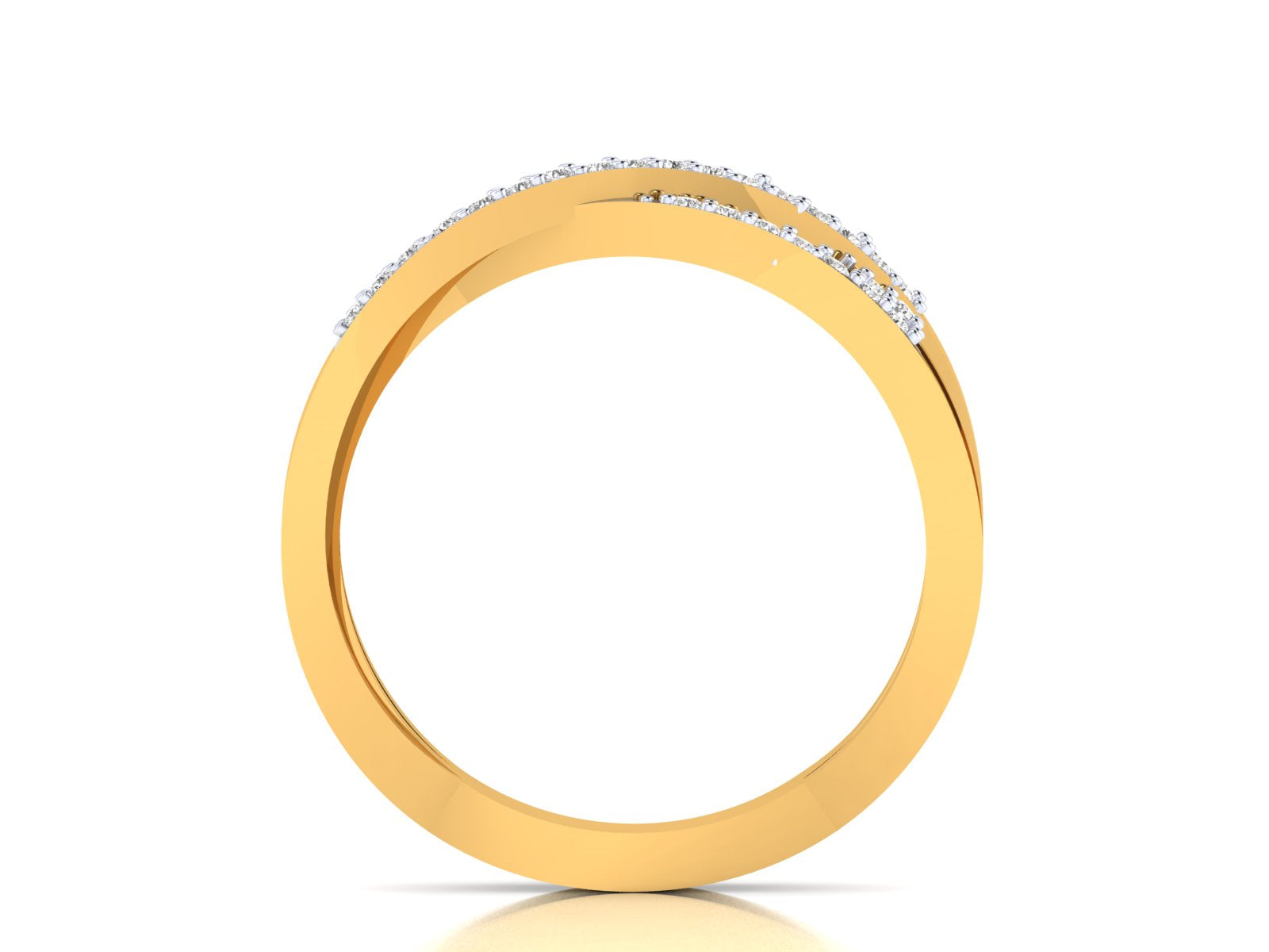 Yellow Gold Plated Sterling Silver Ring
