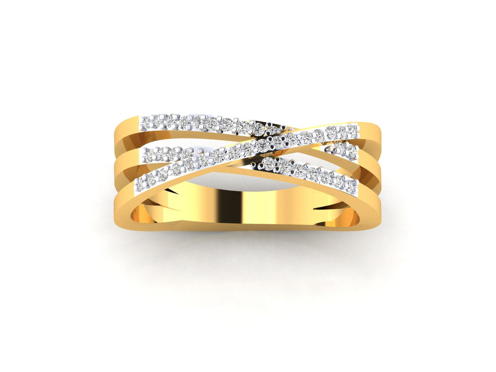 Yellow Gold Plated Sterling Silver Ring