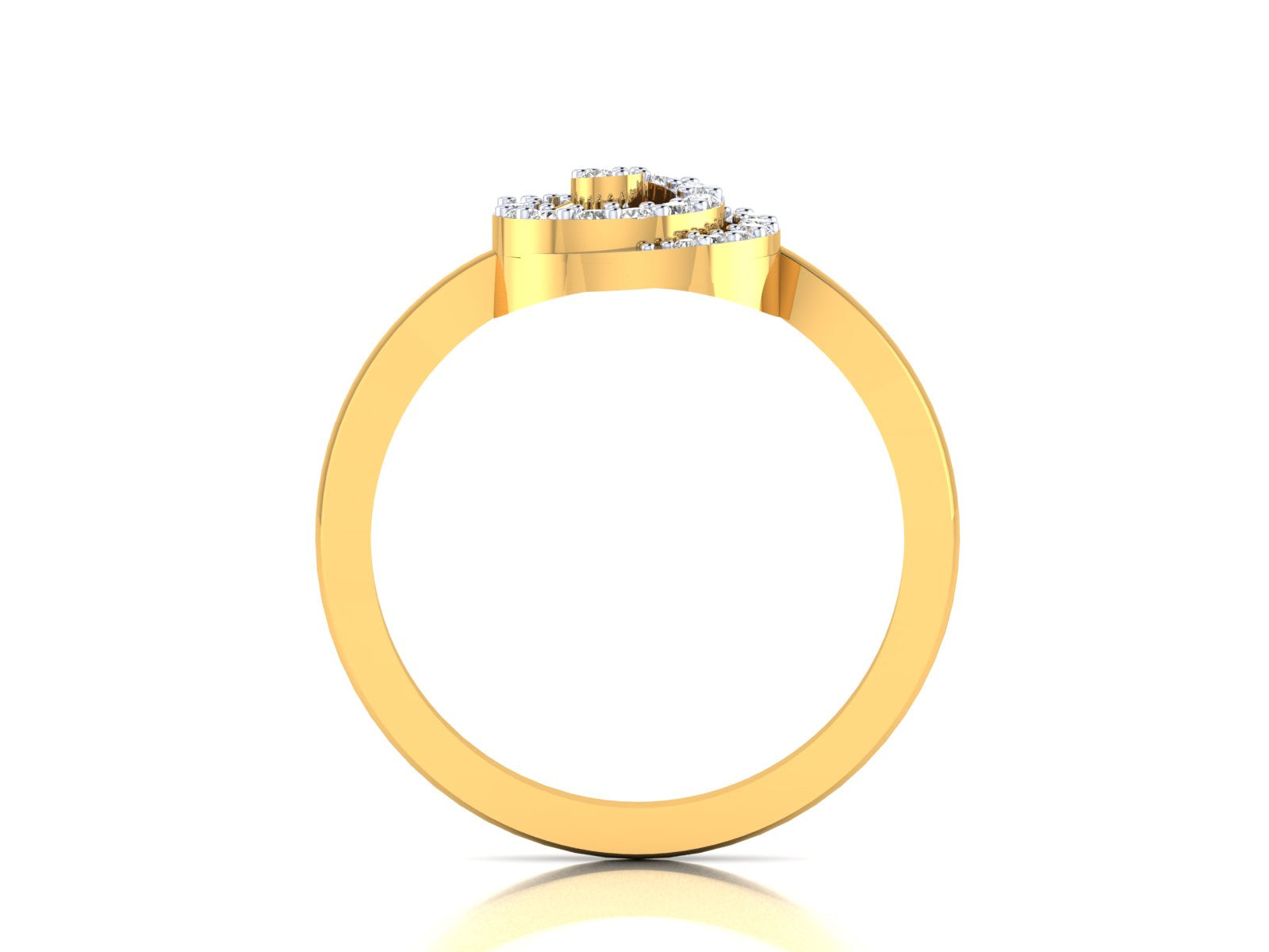 Yellow Gold Plated Sterling Silver Ring