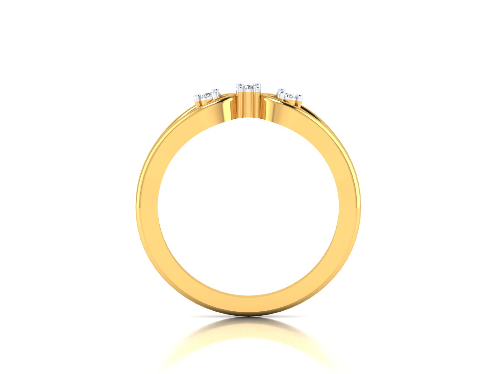 Yellow Gold Plated Sterling Silver Ring