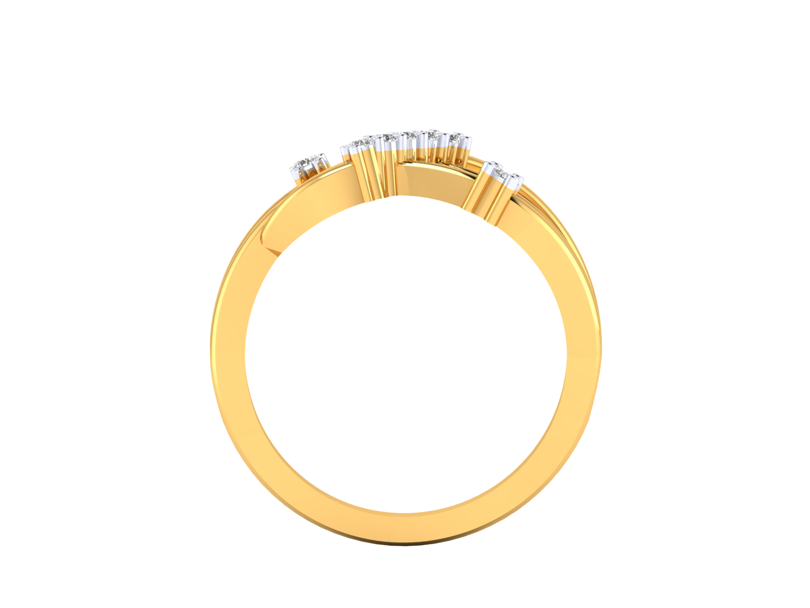 Yellow Gold Plated Sterling Silver Ring