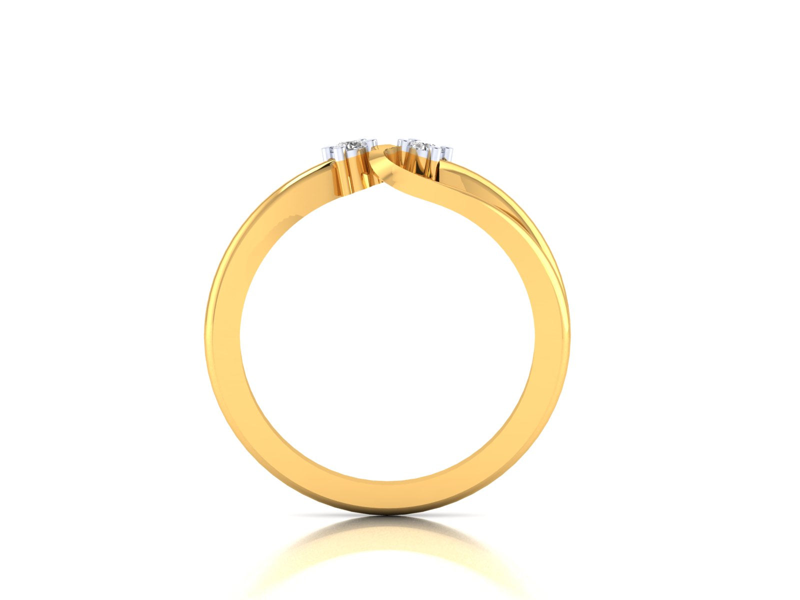 Yellow Gold Plated Sterling Silver Ring