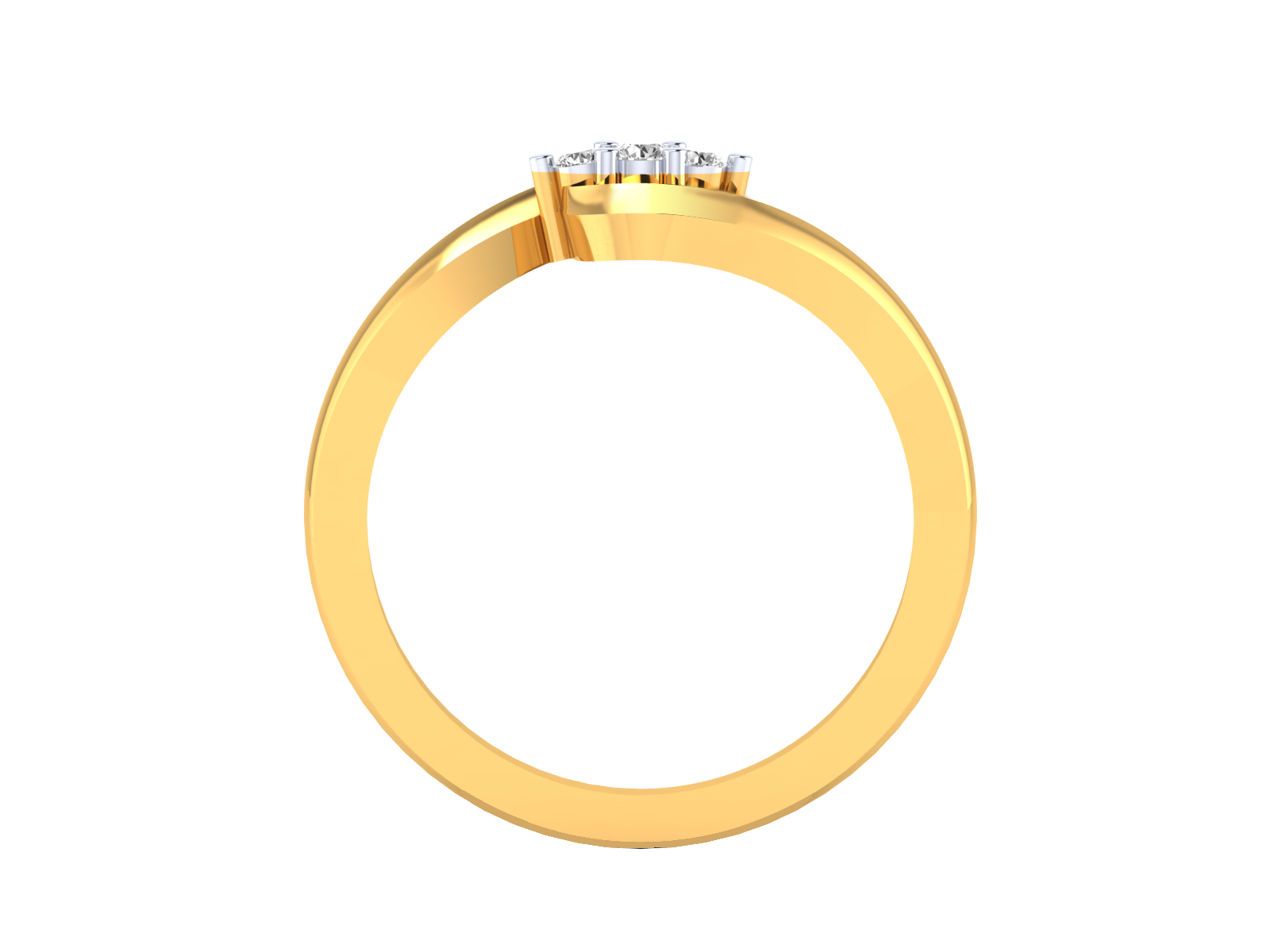 Yellow Gold Plated Sterling Silver Ring