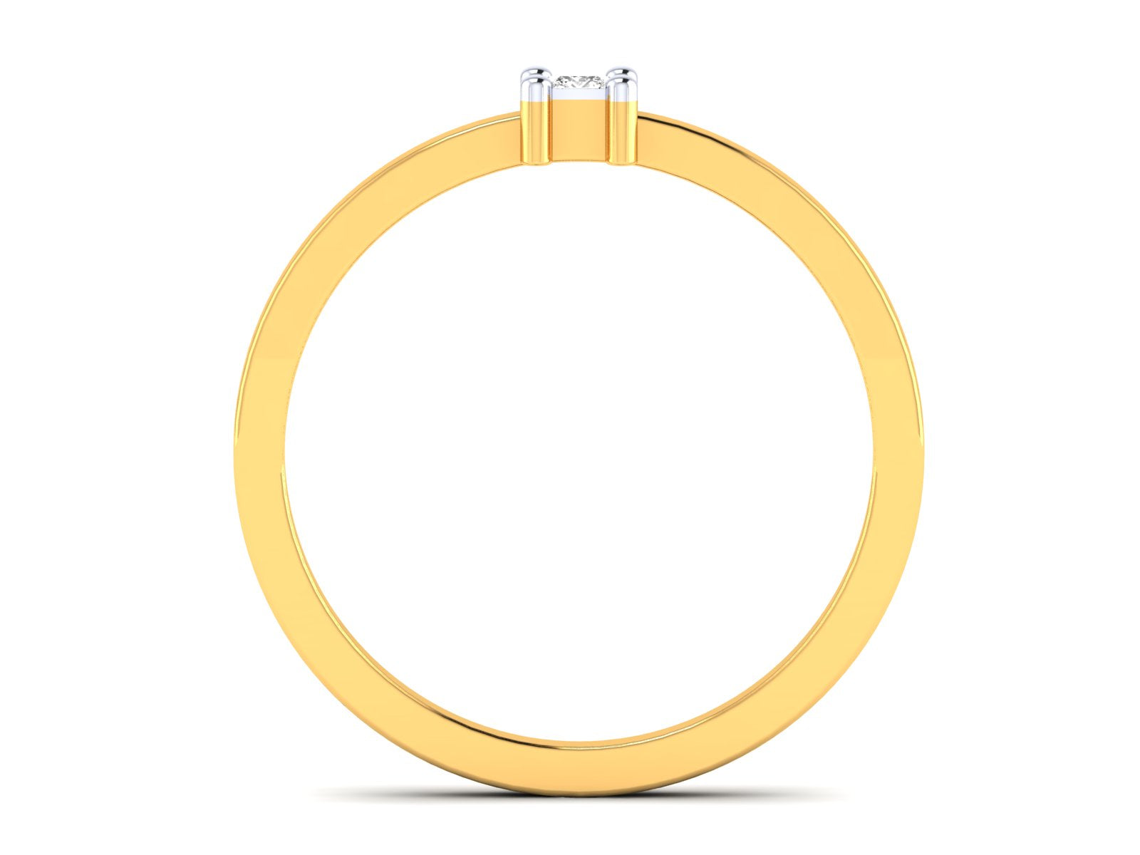 Yellow Gold Plated Sterling Silver Ring