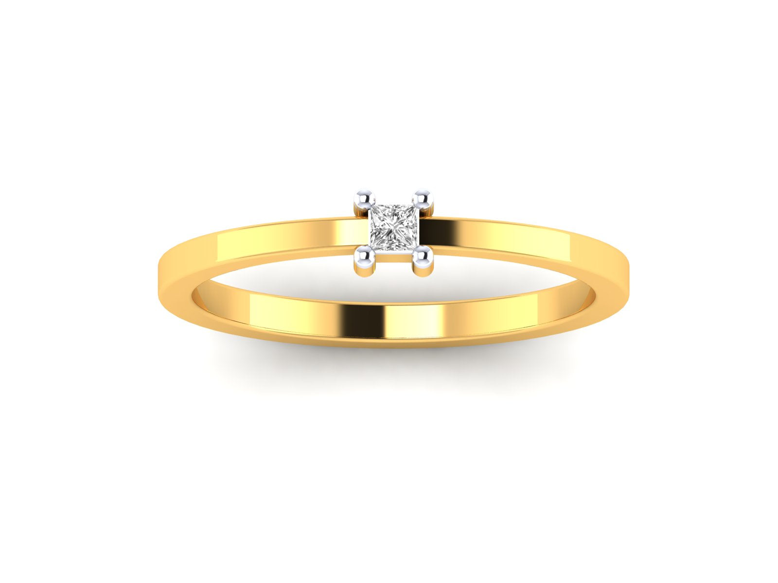 Yellow Gold Plated Sterling Silver Ring