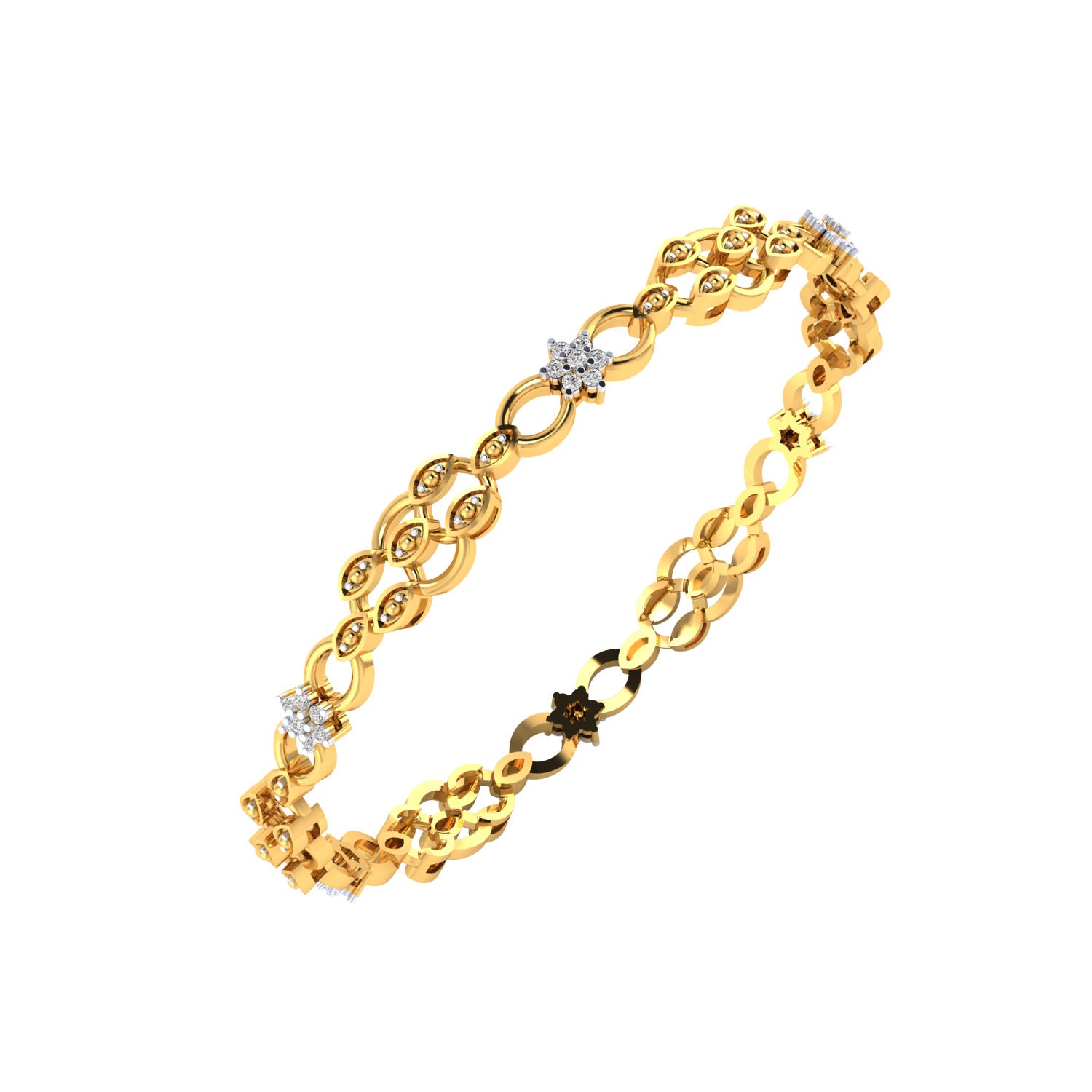 Yellow Gold Plated Sterling Silver Ring