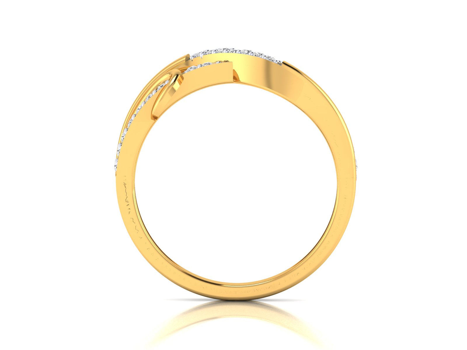 Yellow Gold Plated Sterling Silver Ring